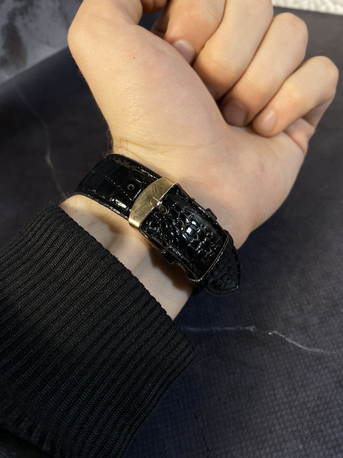 Japanese Brand Futuristic Watch with Leather Strap Japanese Brand Size ONE SIZE - 6 Thumbnail