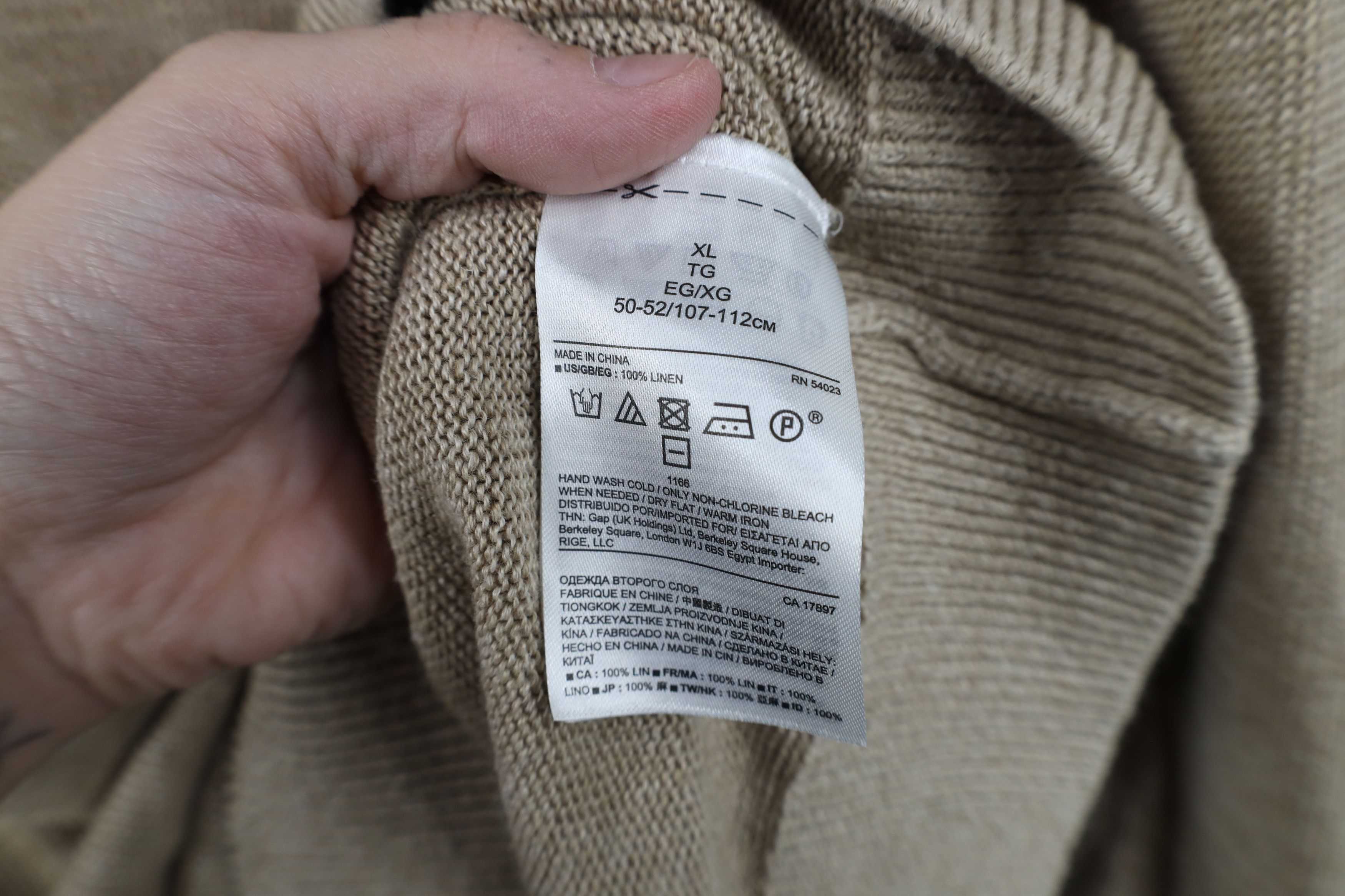 Banana Republic Banana Republic E Canapificio Nazionale Knit Sweater Size US XL / EU 56 / 4 - 9 Thumbnail