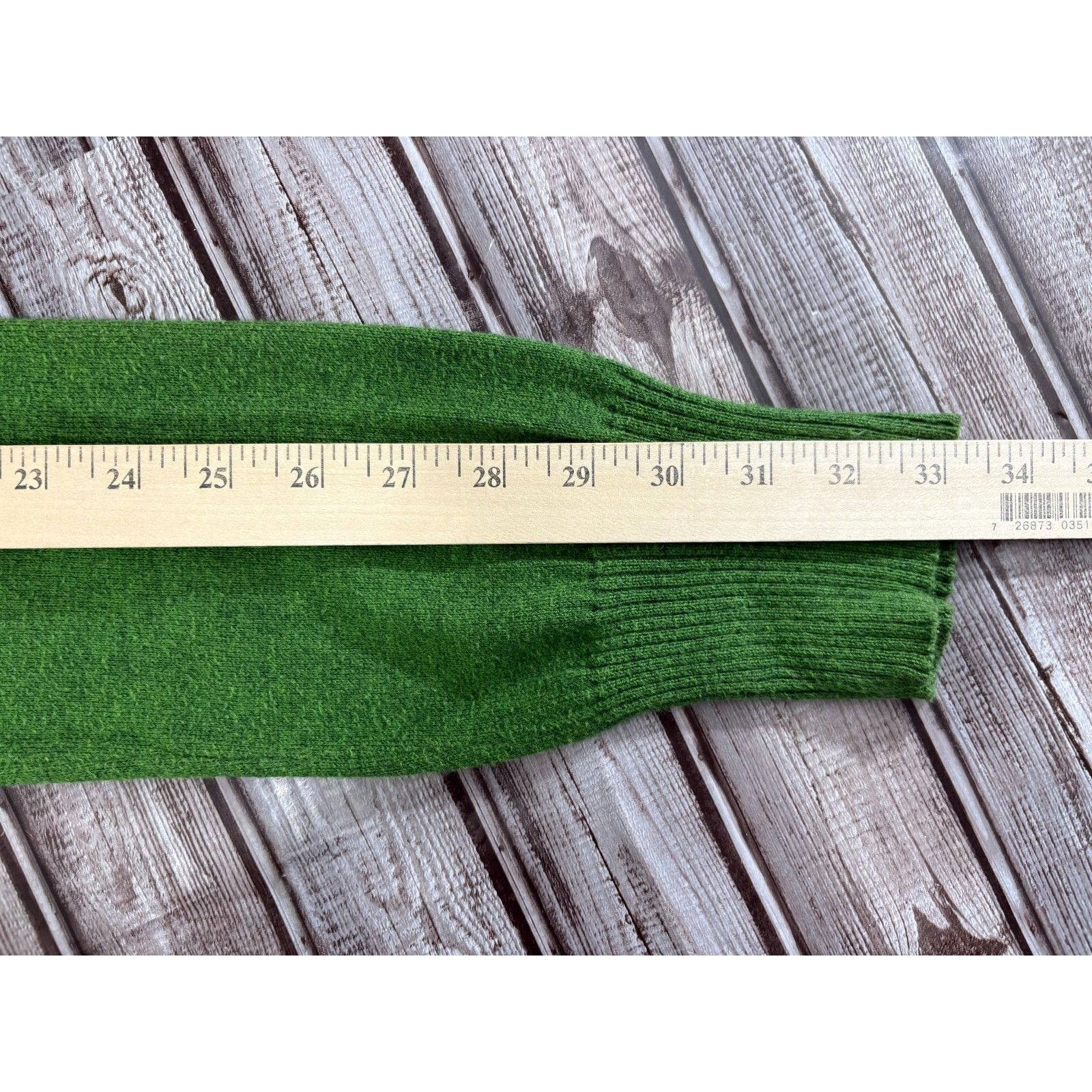 Ruehl No. 925 RUEHL No.925 Cotton Wool Blend Sweater Sz S green NWOT embro Size US S / EU 44-46 / 1 - 7 Thumbnail