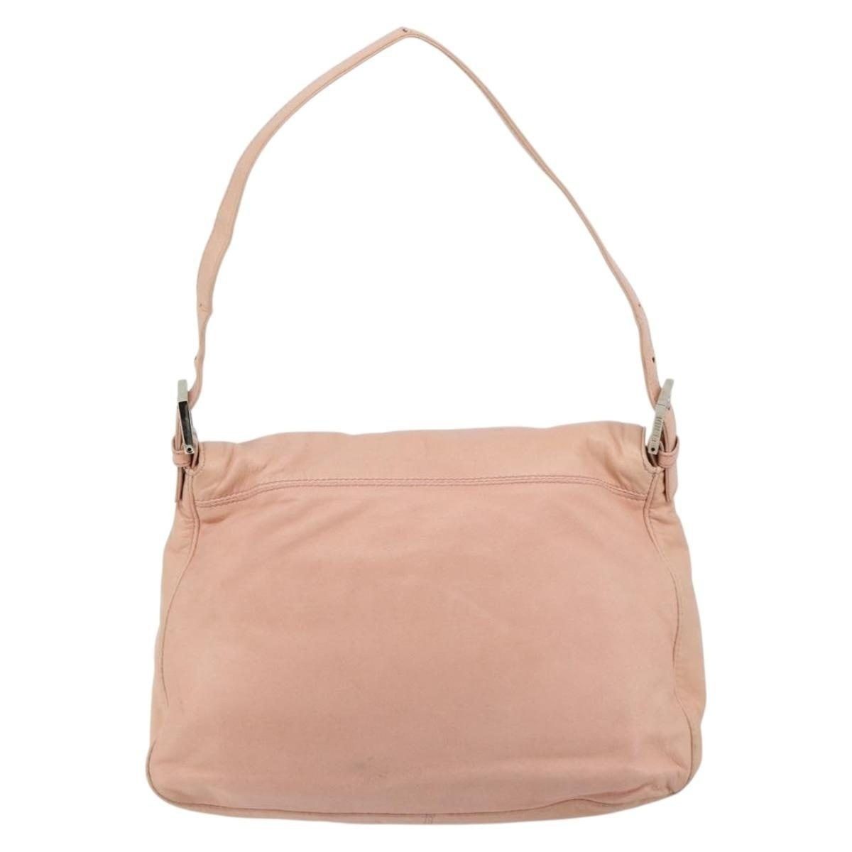 Fendi Fendi Leather Mamma Baguette Shoulder Bag Pink Size ONE SIZE - 2 Thumbnail
