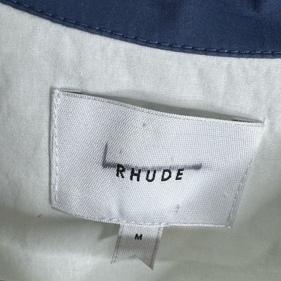 Rhude Rhude Two-Tone Cotton Shirt White Blue Men’s Medium Size US M / EU 48-50 / 2 - 3 Thumbnail