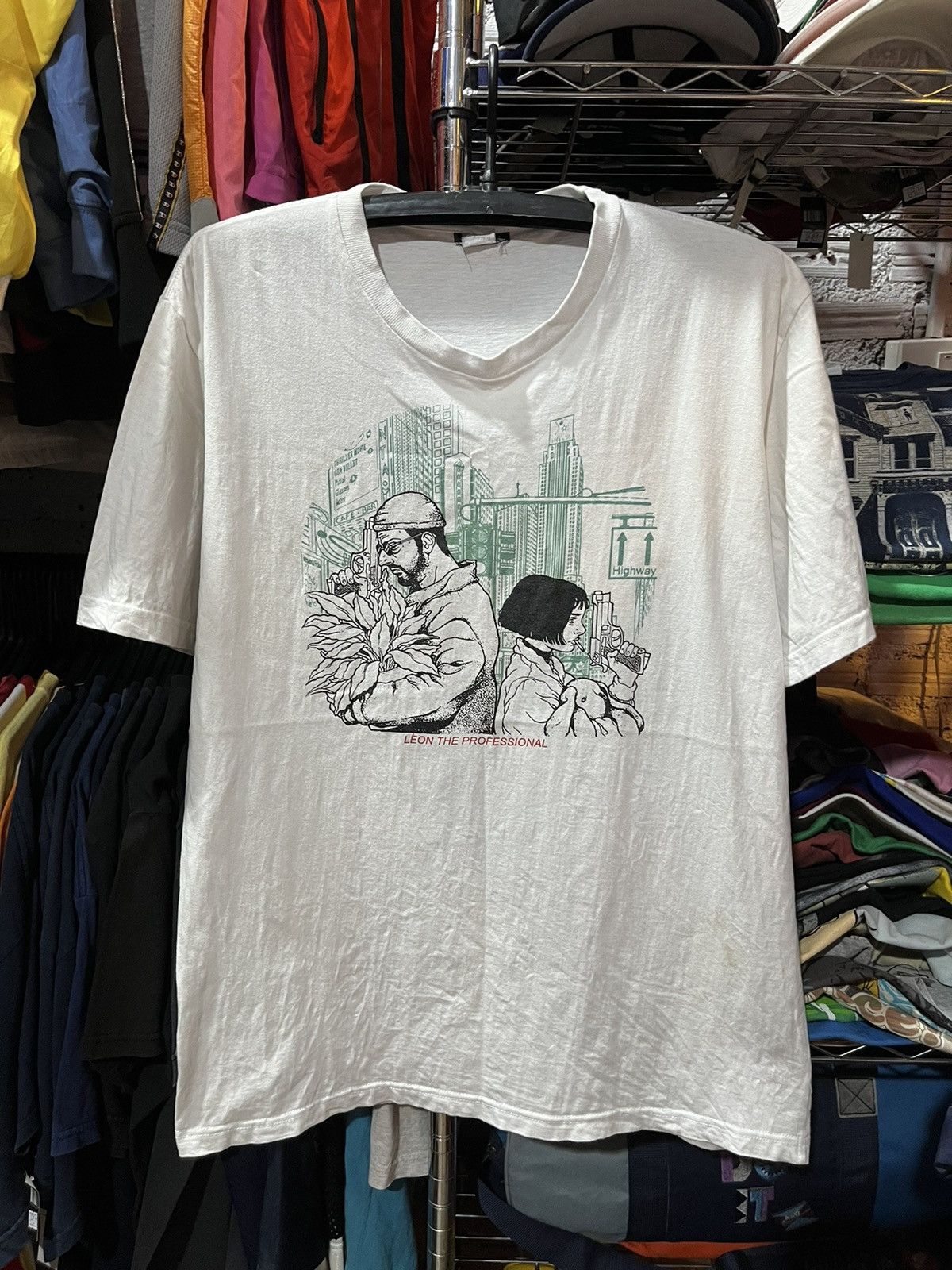 Vintage Léon The Professional Luc Besson Movie Tee Size US L / EU 52-54 / 3 - 1 Thumbnail