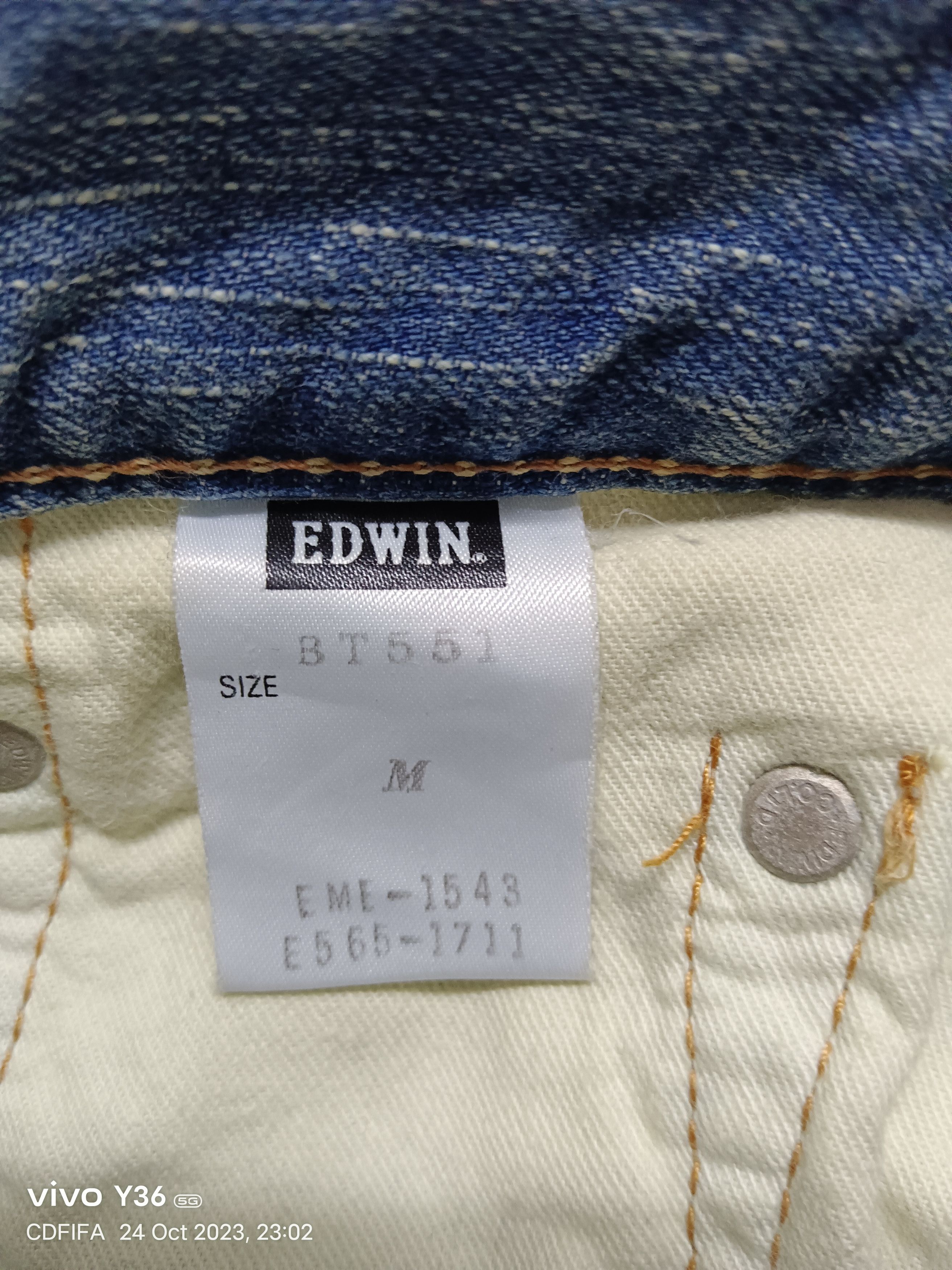 Edwin Hot🔥🔥Edwin 503 Blue Trip Low Rise Flare Jeans Size US 30 / EU 46 - 6 Thumbnail