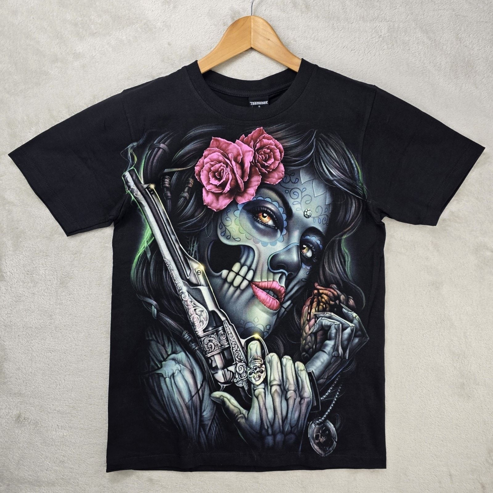 Other Thanabat Zombie Girl Shirt Small Glow In Dark AOP Muertos Size US S / EU 44-46 / 1 - 1 Thumbnail