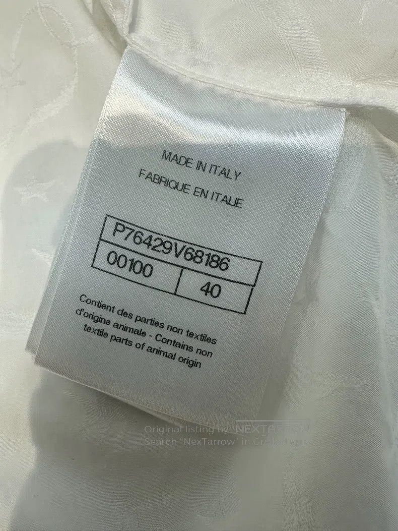 Chanel Chanel 24C white star dark pattern short-sleeved shirt Size S / US 4 / IT 40 - 6 Thumbnail