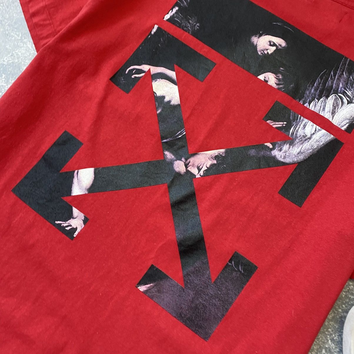 Off-White Luxury Off White Big Graphic Logo y2k designer tee Size US S / EU 44-46 / 1 - 4 Thumbnail