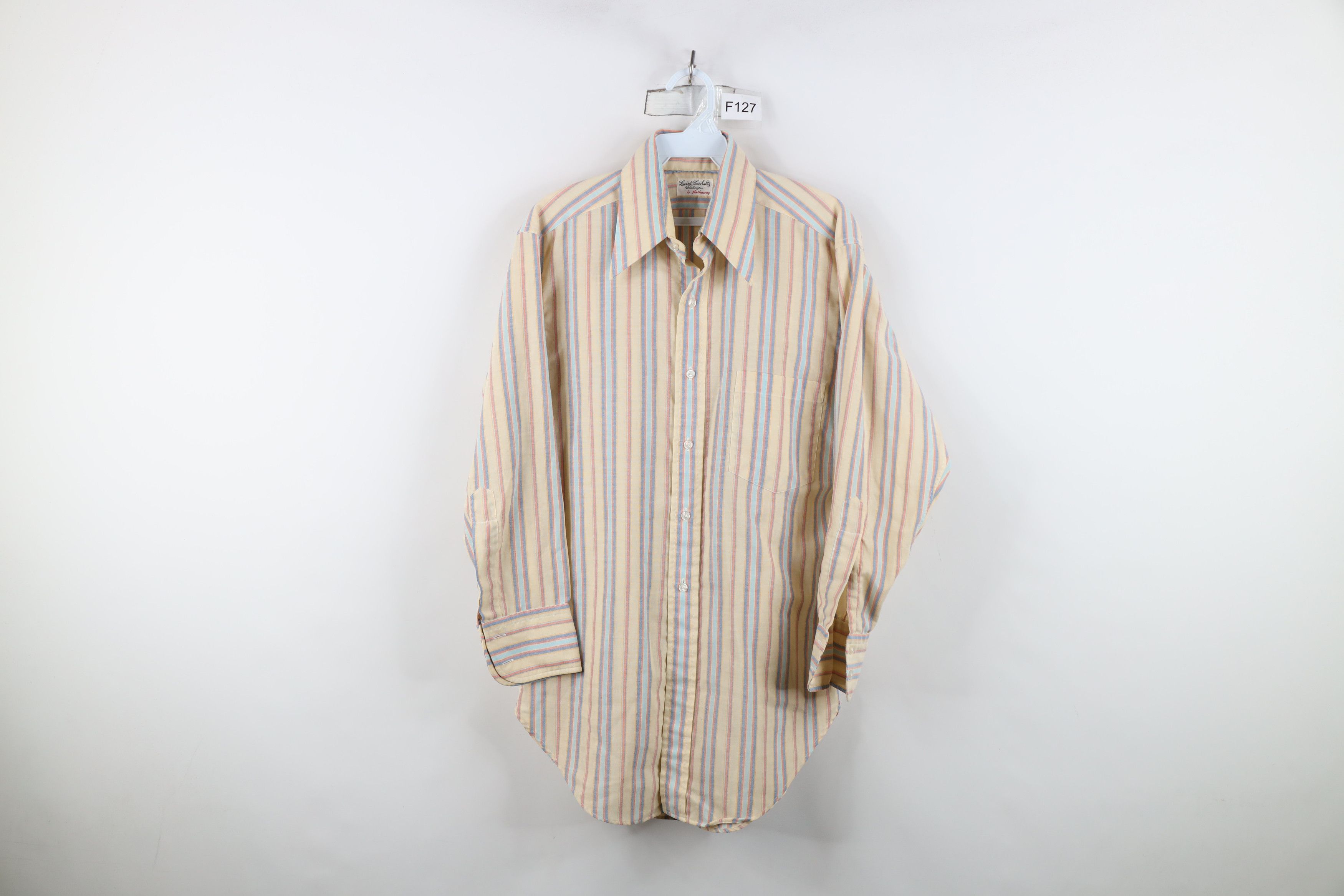 Vintage Vintage 60s Lewis & Thos Saltz Washington Button Shirt Size US M / EU 48-50 / 2 - 1 Thumbnail