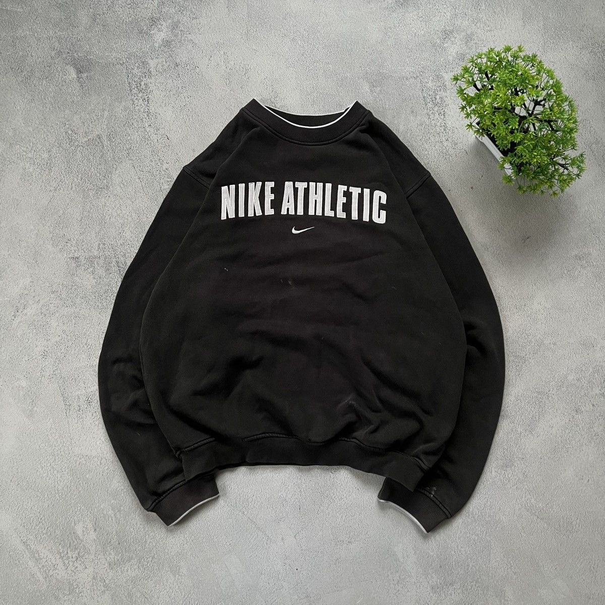 Nike Vintage Nike Athletic Center logo y2k oversized sweatshirt Size US M / EU 48-50 / 2 - 1 Thumbnail