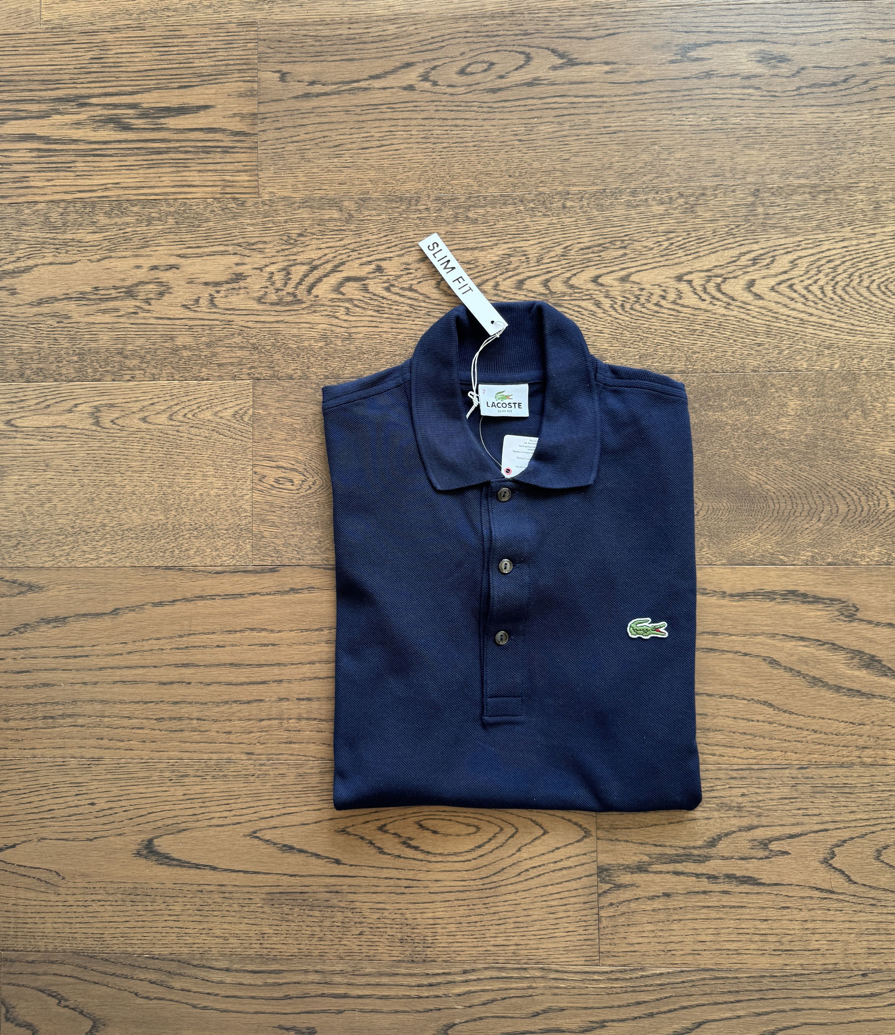 Lacoste Locaste France Mens Devanlay Navy Cotton Pique Polo Shirt Size US S / EU 44-46 / 1 - 3 Thumbnail