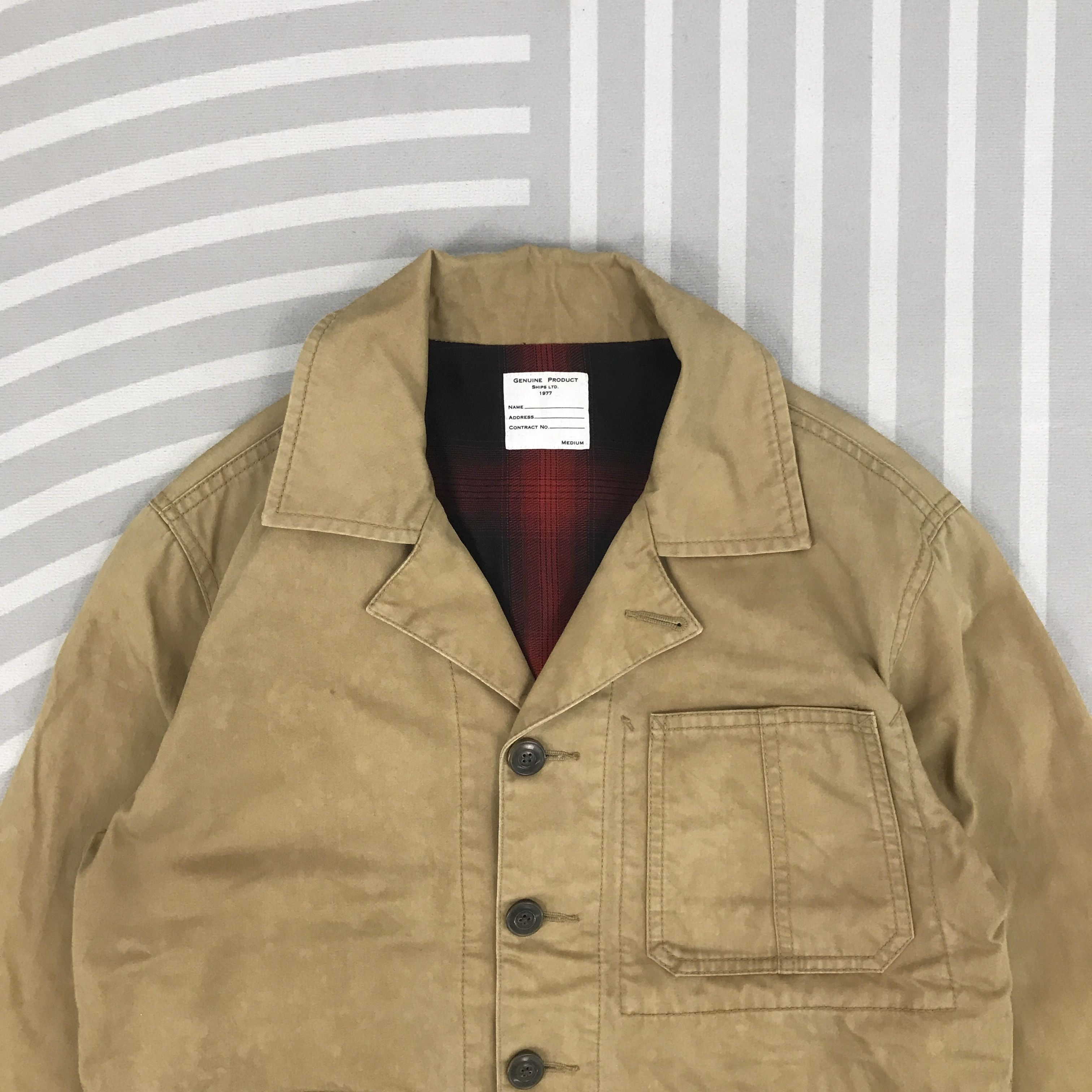 Japanese Brand × SHIPS × Vintage Vintage ships Japan style design Brown Button jacket Size US L / EU 52-54 / 3 - 2 Thumbnail