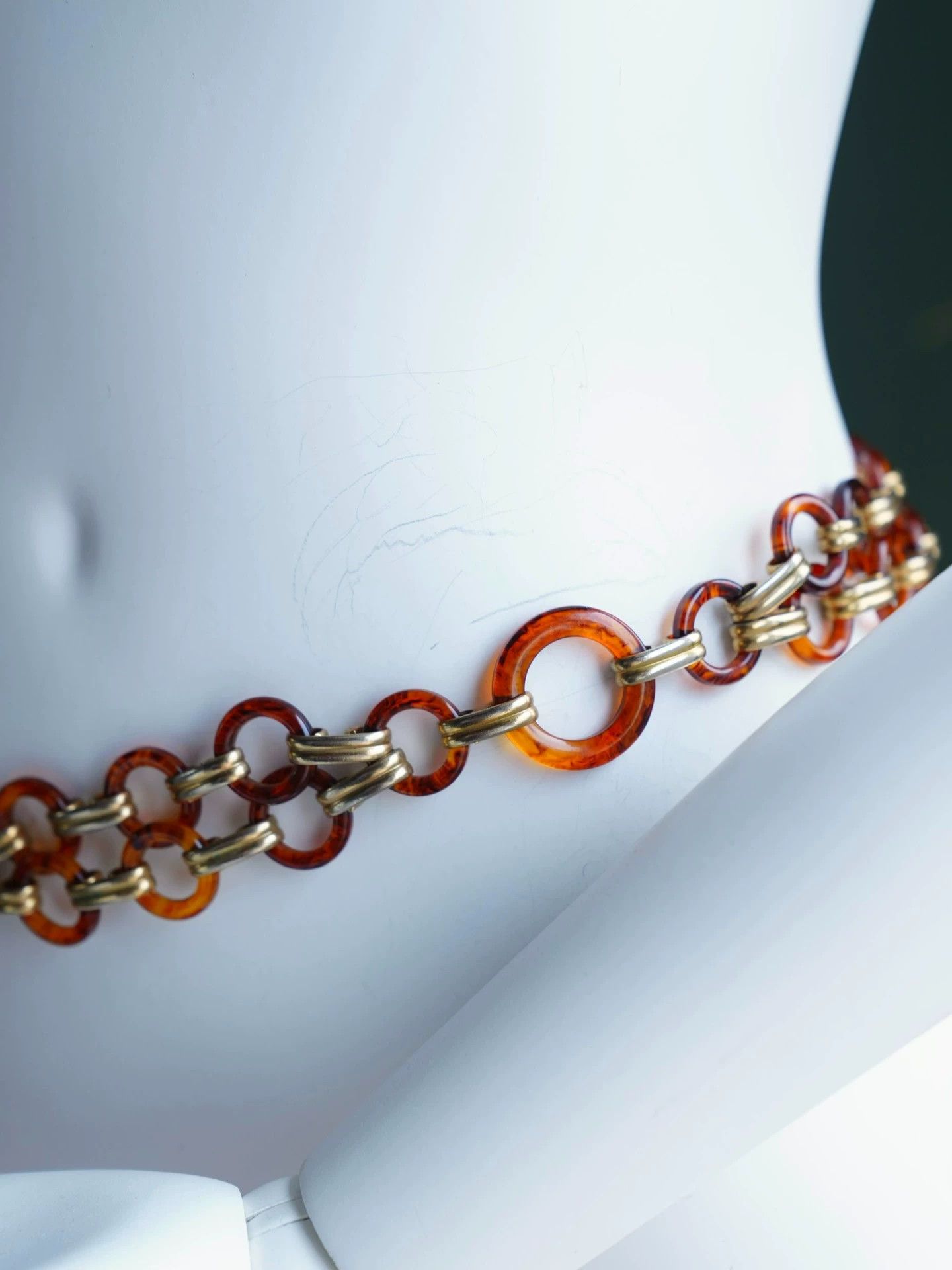 Yves Saint Laurent YSL Vintage Amber Ring Waist Chain Size ONE SIZE - 7 Thumbnail