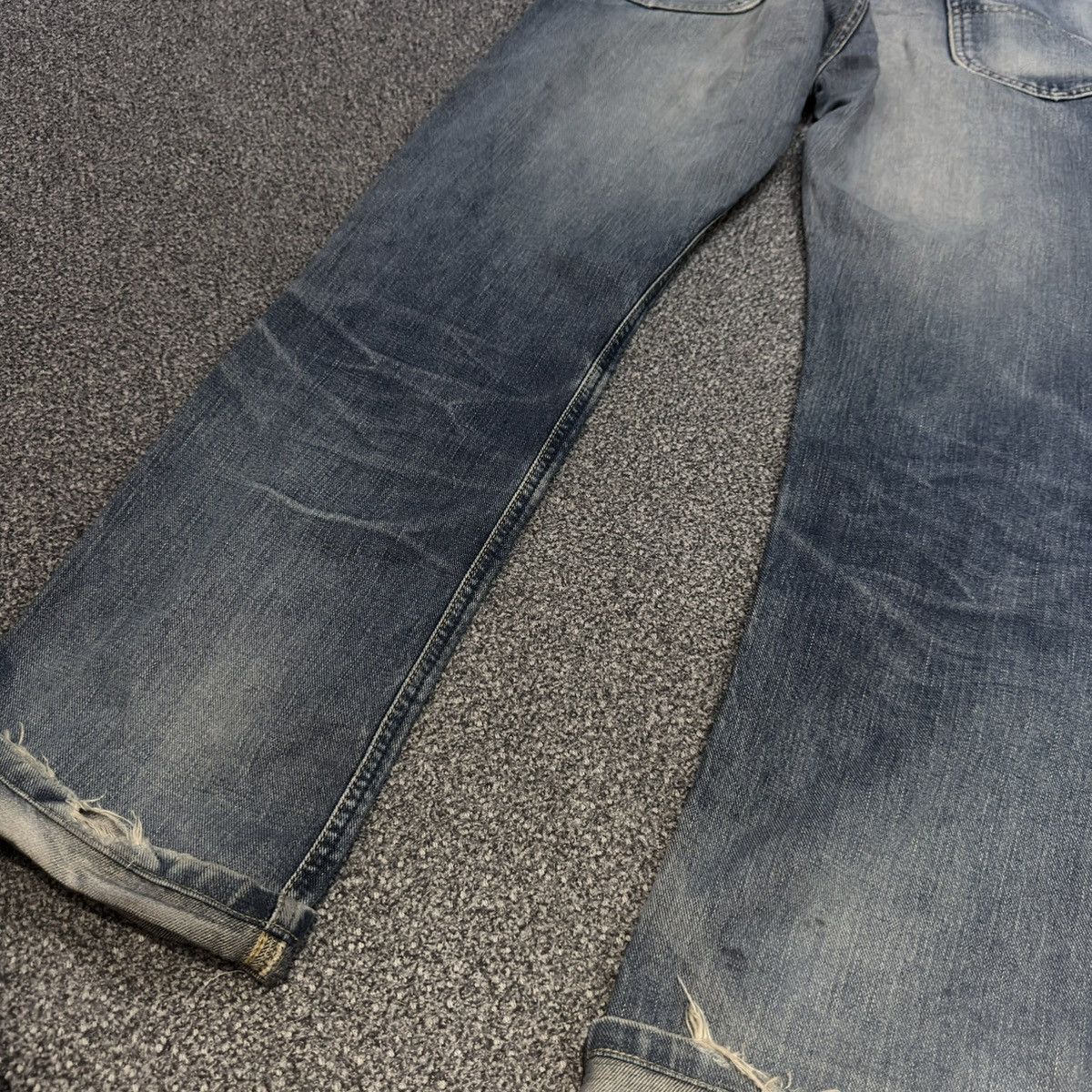 Seditionaries Vintage 90s Japanese Selvedge Lee Union Made Rusty Denim Size US 32 / EU 48 - 13 Thumbnail