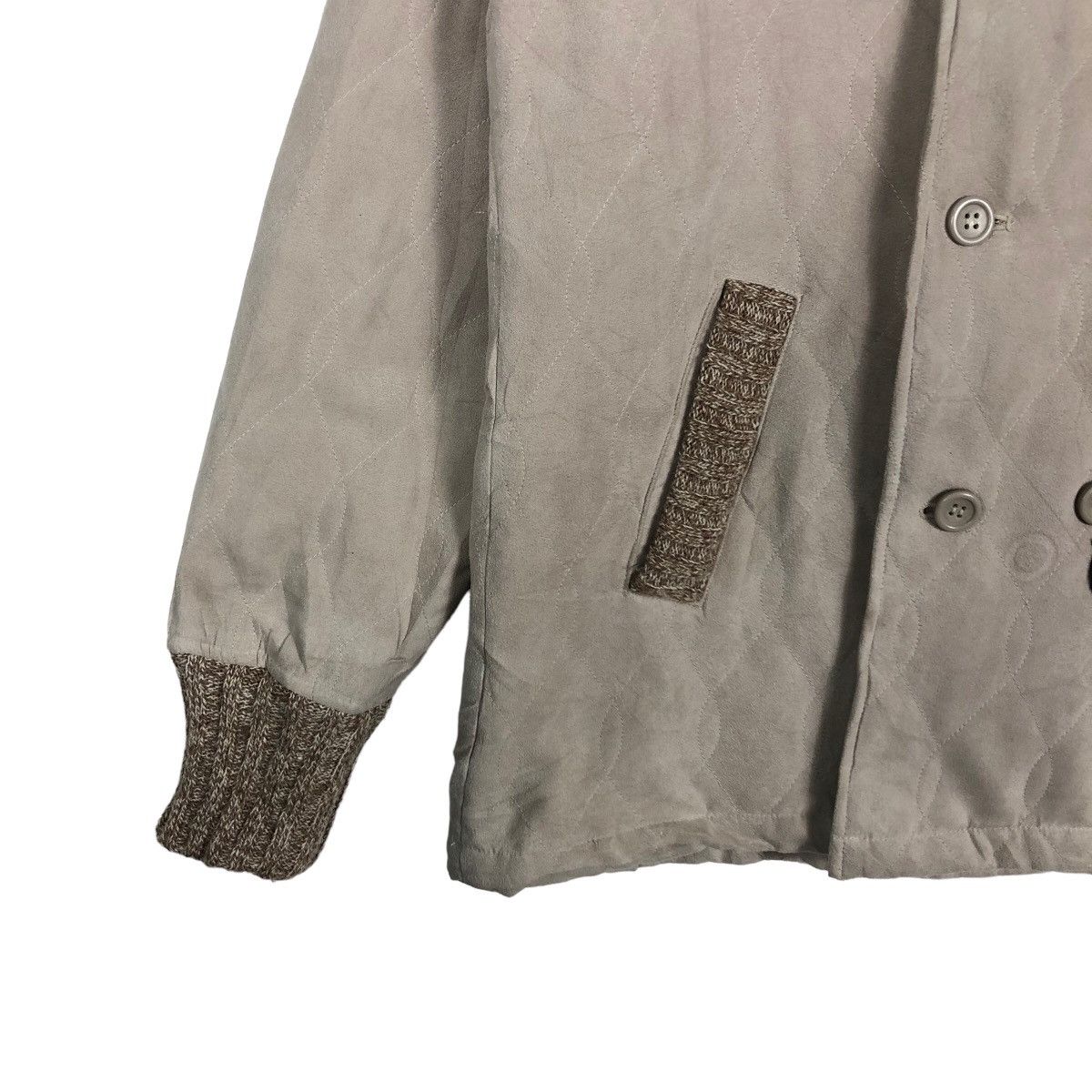 Japanese Brand 🔥Beaux-Arts Quilted Jacket Mink Fur Collar Size US L / EU 52-54 / 3 - 4 Thumbnail
