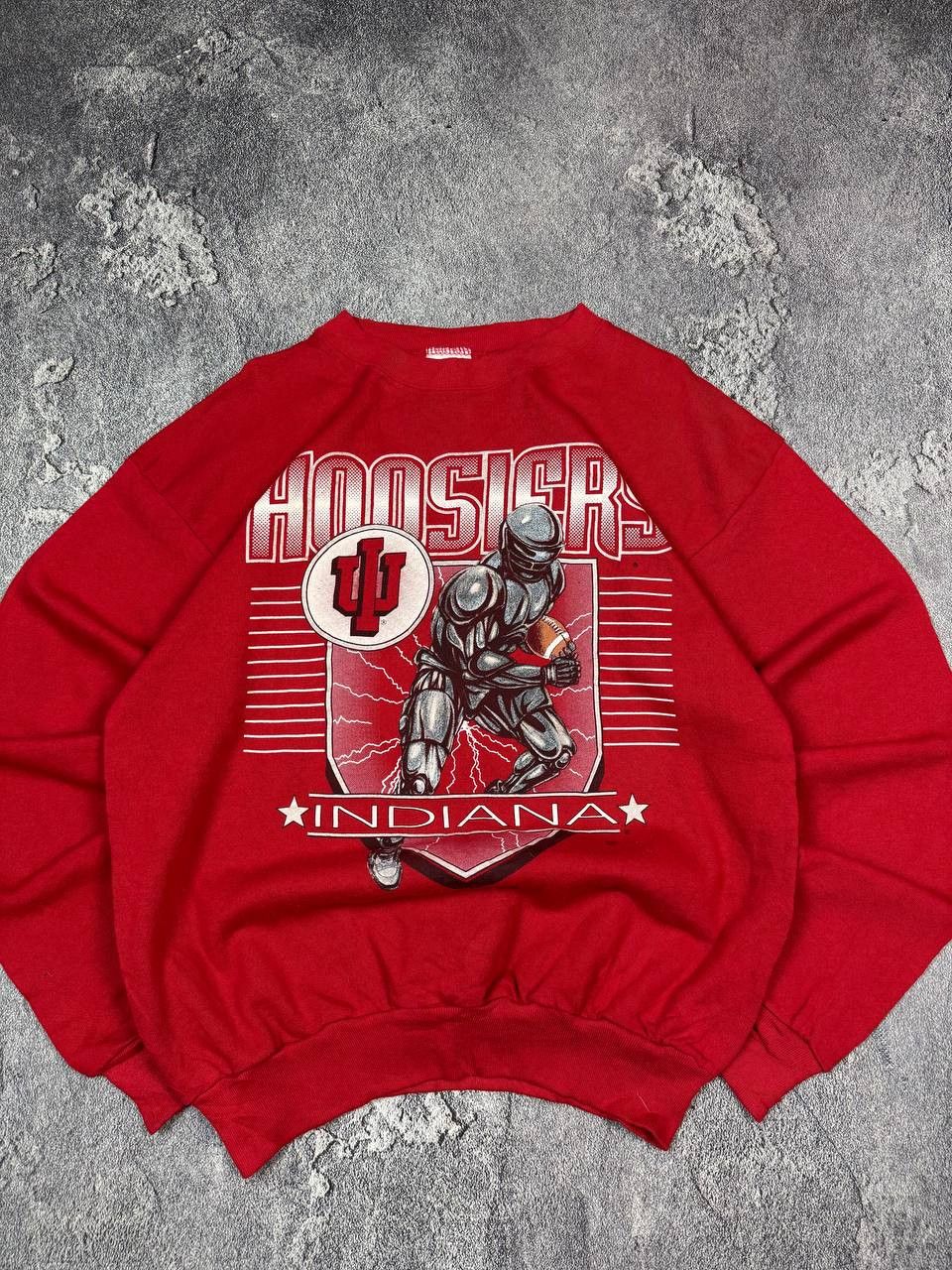 Vintage Vintage 90s Indiana Hoosiers Tultex Red Sweatshirt Size US M / EU 48-50 / 2 - 4 Thumbnail