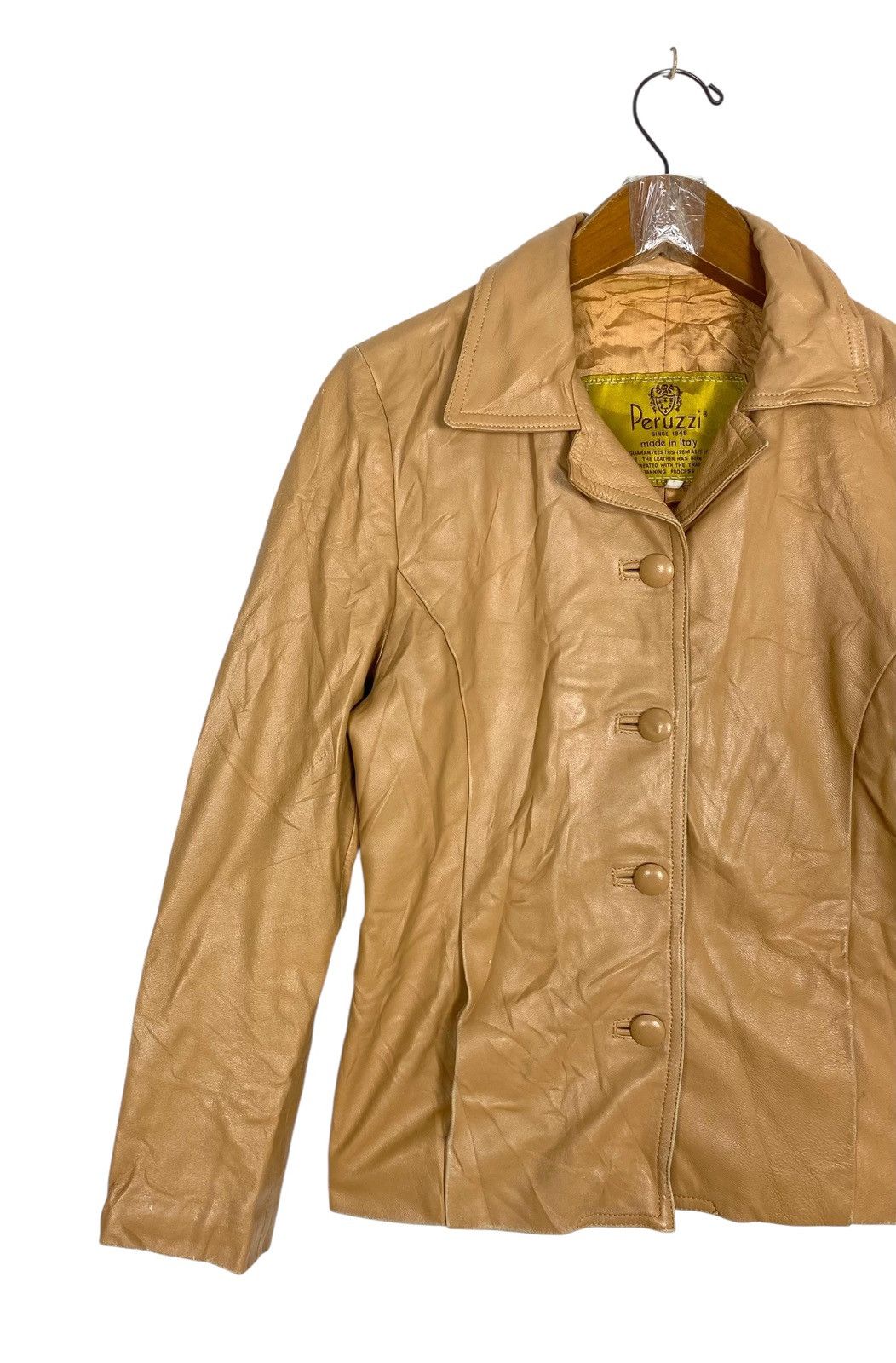 Vera Pelle Rare‼️ Vintage Peruzzi Vera Pelle Jacket Made in Italy Size XS / US 0-2 / IT 36-38 - 2 Thumbnail