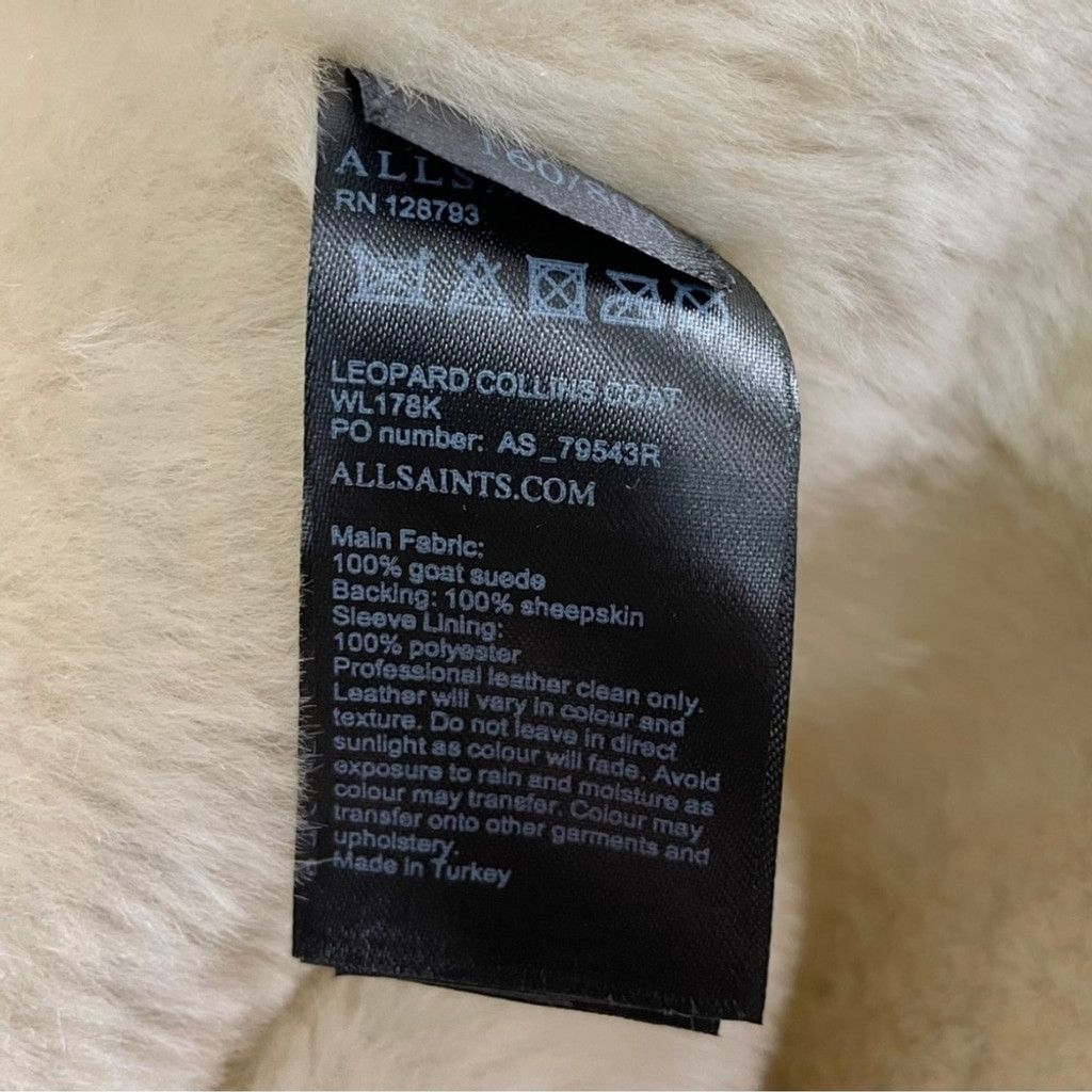 Allsaints AllSaints Collins Leopard Nubuck & Shearling Jacket US XS/2 Size XS / US 0-2 / IT 36-38 - 11 Thumbnail