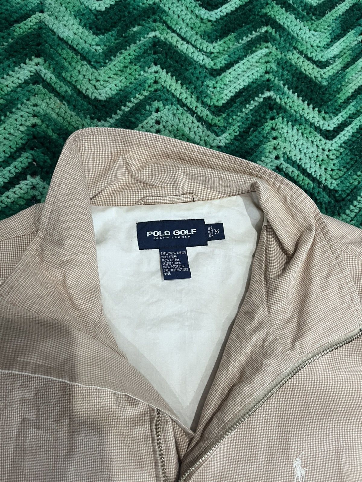 Polo Ralph Lauren × Vintage Tan Polo Golf vintage windbreaker jacket Size US M / EU 48-50 / 2 - 2 Thumbnail