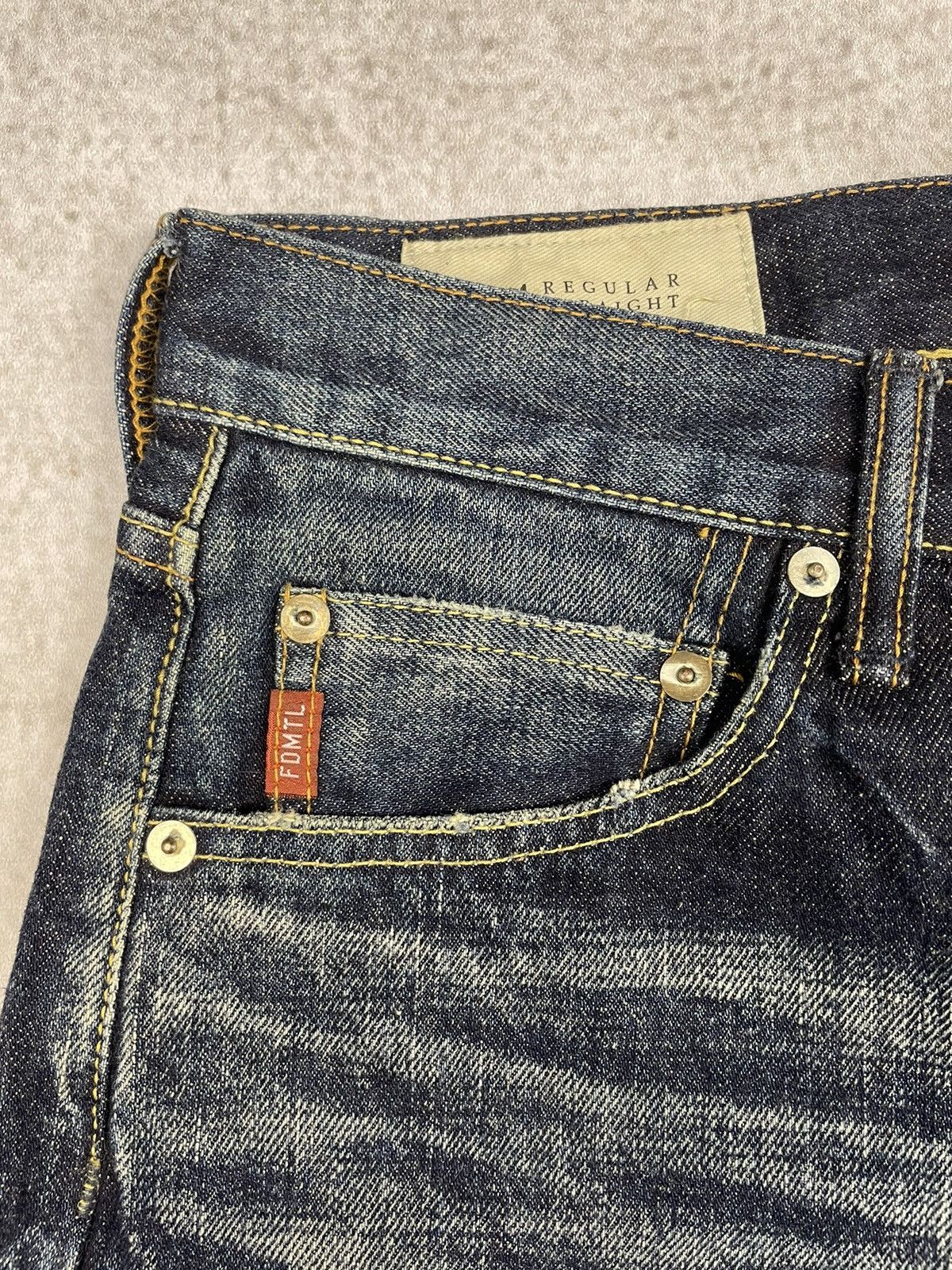FDMTL × Japanese Brand FDMTL Figure Denim Selvedge 1 Year Wash Size US 30 / EU 46 - 4 Thumbnail