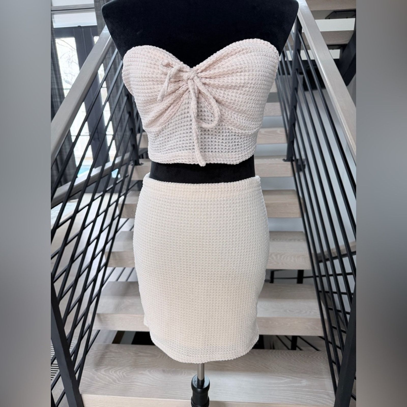 Other Cream Pencil Bodycon Skirt and Tube Top Matching set size S Size S / US 4 / IT 40 - 7 Thumbnail