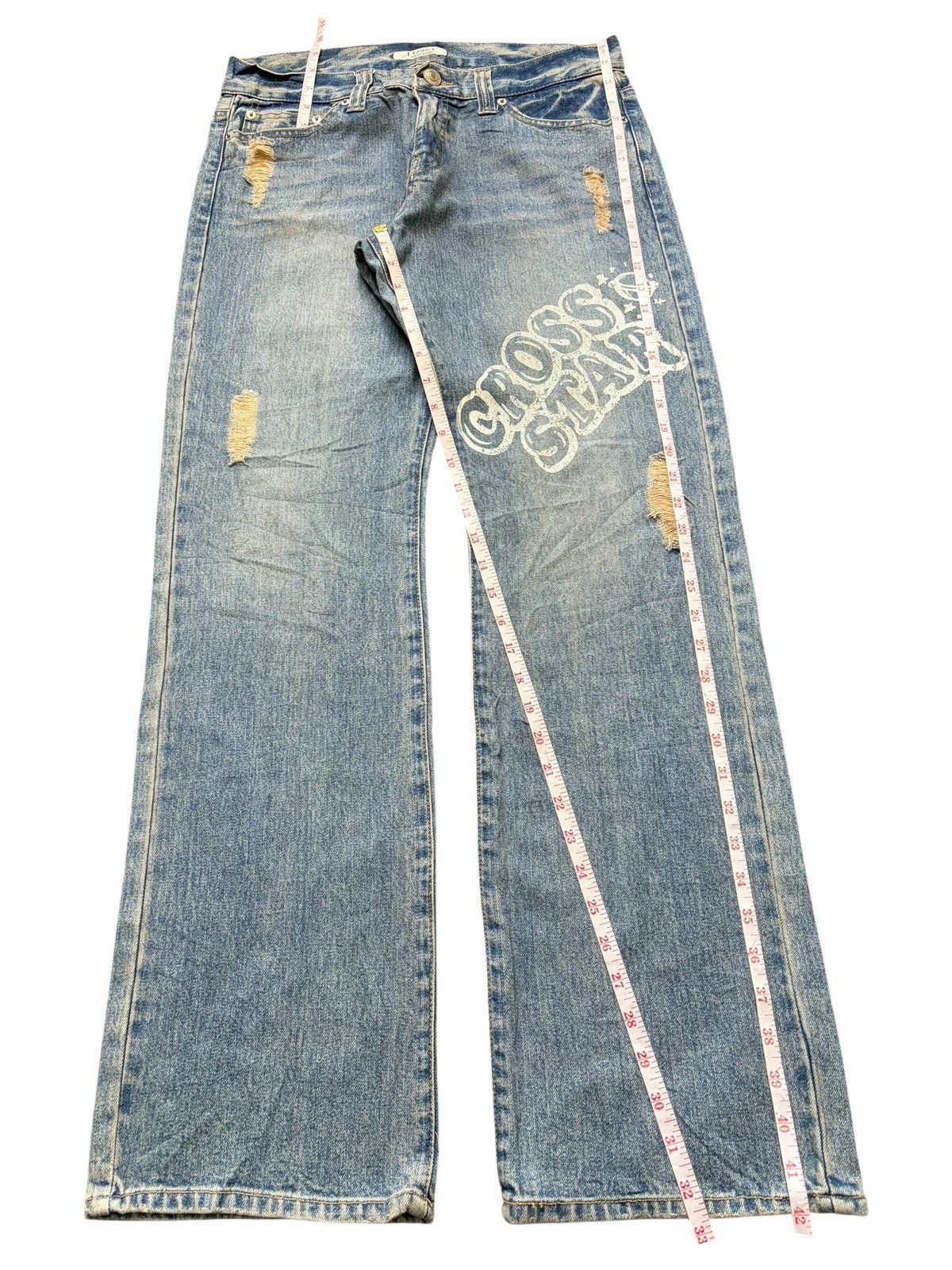 Acne Studios Vintage / Y2K J Honey Rusty Wash Distress Loose Jeans Size 32" / US 10 / IT 46 - 7 Thumbnail