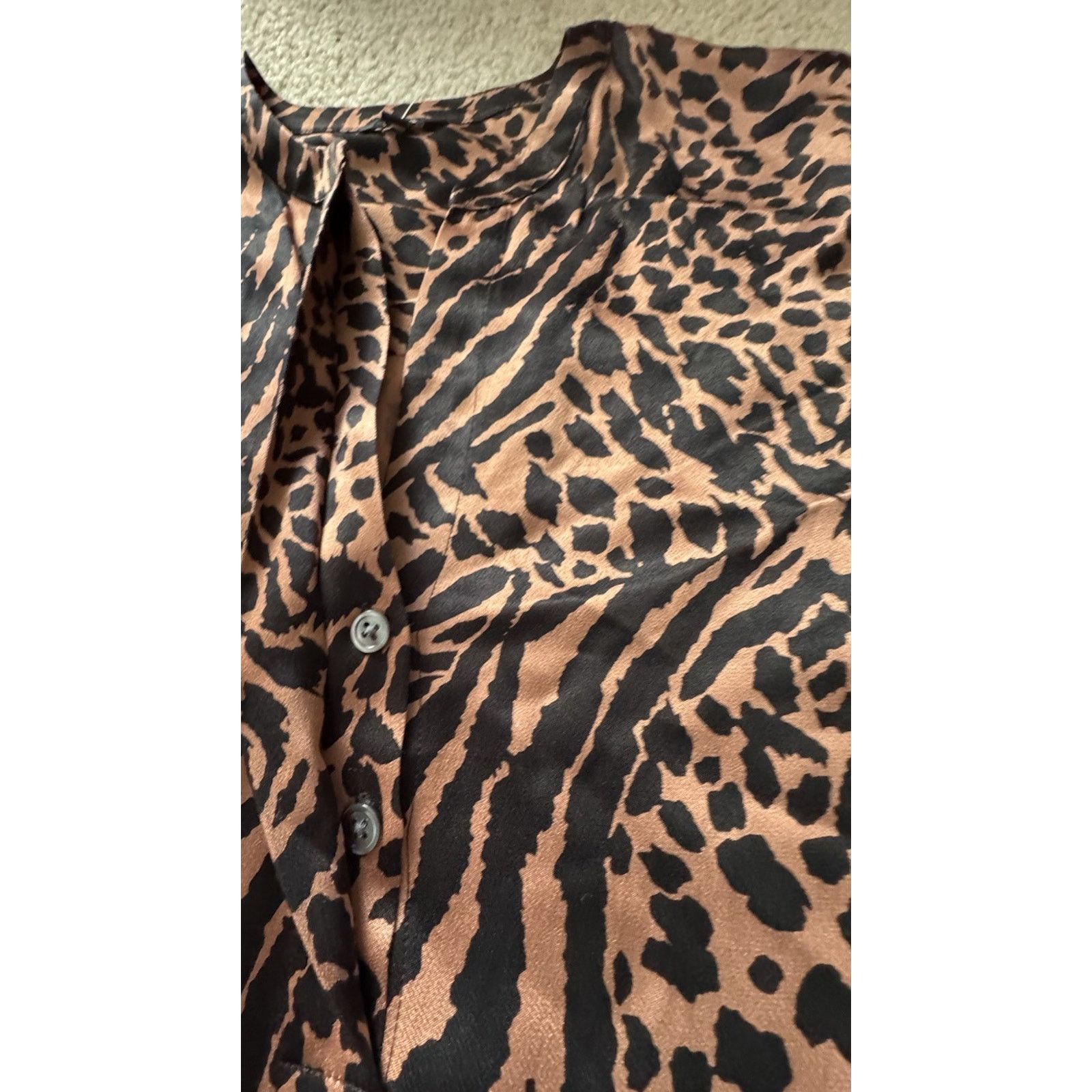 Rails Rails Pearl Cinnamon Animal Print Popover Blouse X-small xs Size XS / US 0-2 / IT 36-38 - 6 Thumbnail