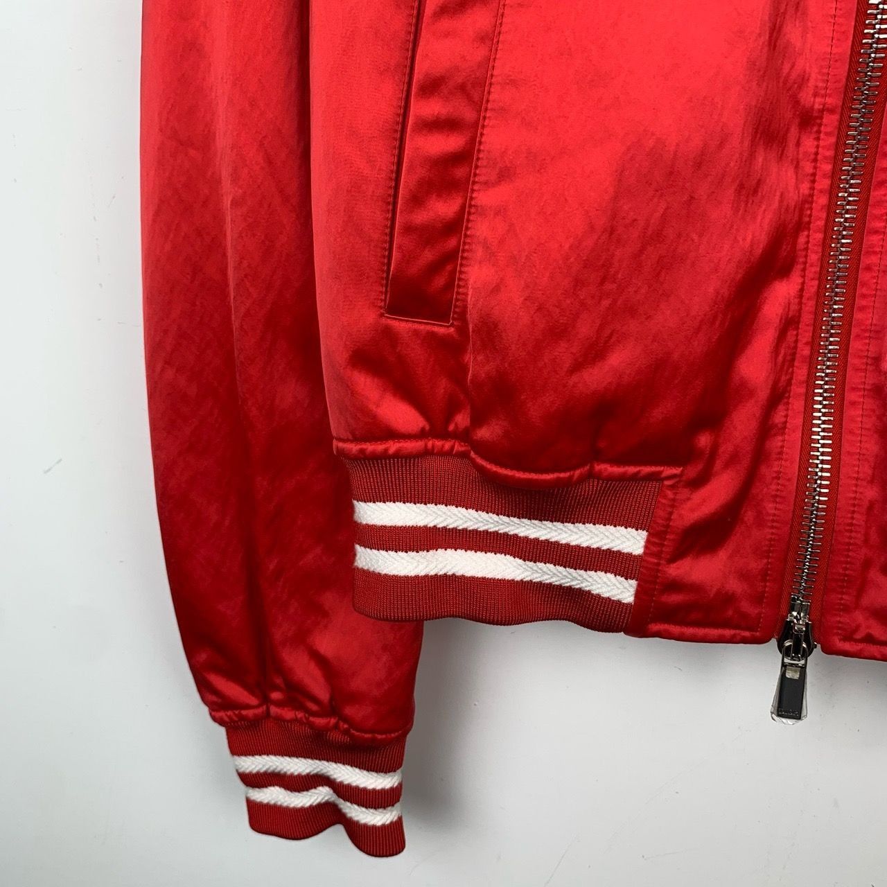 Dior Dior x Stussy Embroidered Logo Red Zip-Up Jacket (Size 46) Size US S / EU 44-46 / 1 - 6 Thumbnail