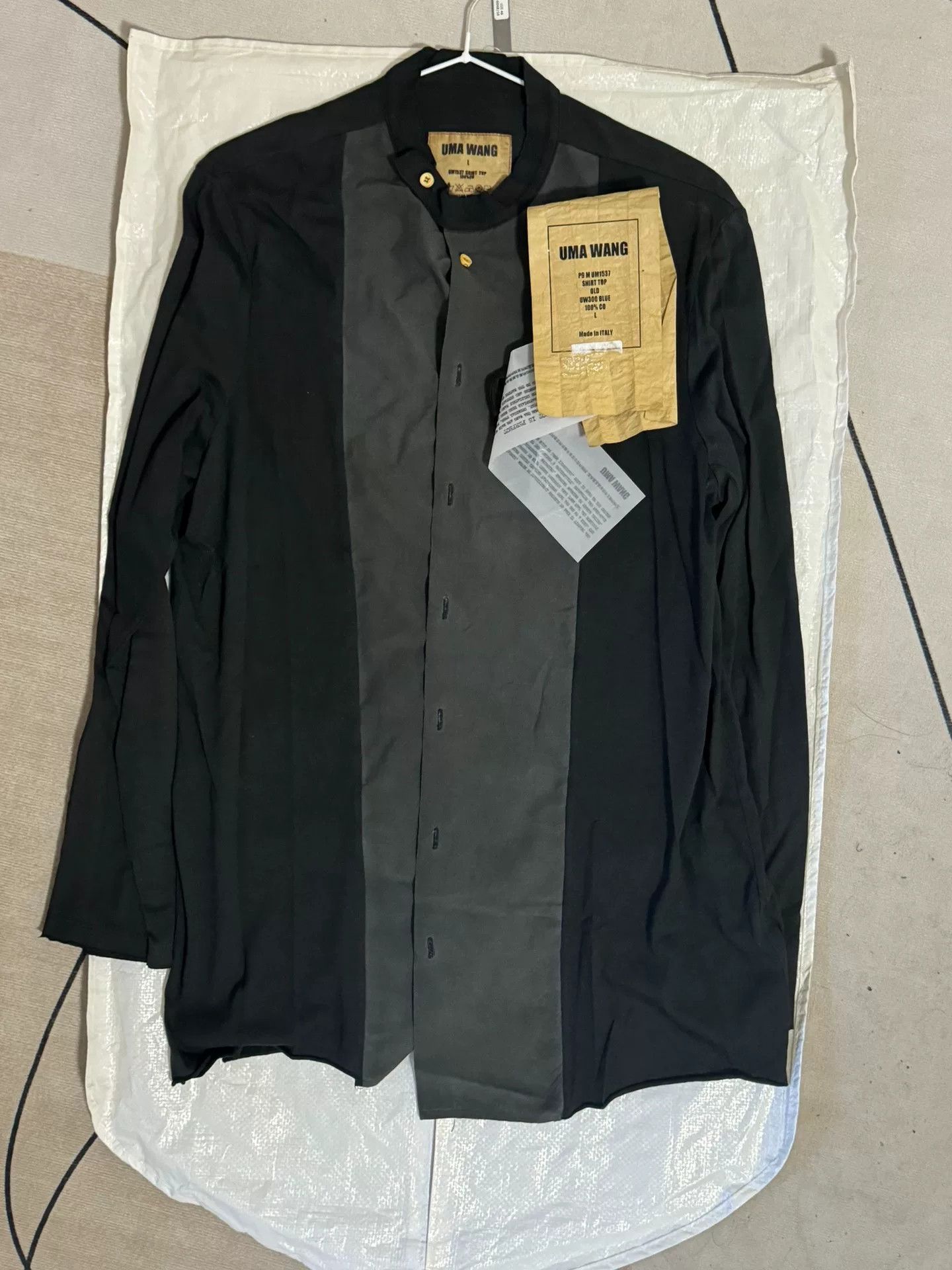 Uma Wang UMA WANG Black Green Pattern Shirt Size US L / EU 52-54 / 3 - 1 Thumbnail