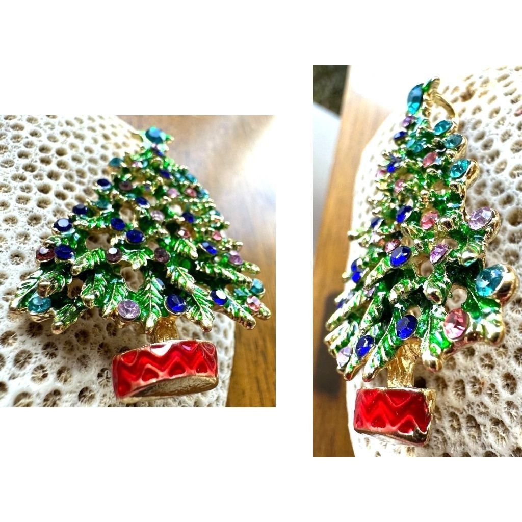 Handmade Christmas at Graceland Brooch Pin New Elvis Blue Sapphire Cr Size ONE SIZE - 7 Thumbnail