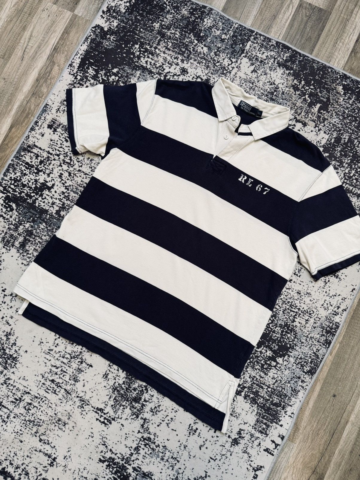 Polo Ralph Lauren × Vintage 👾 VINTAGE Y2K POLO RALPH LAUREN RUGBY 90's Size US XL / EU 56 / 4 - 2 Thumbnail