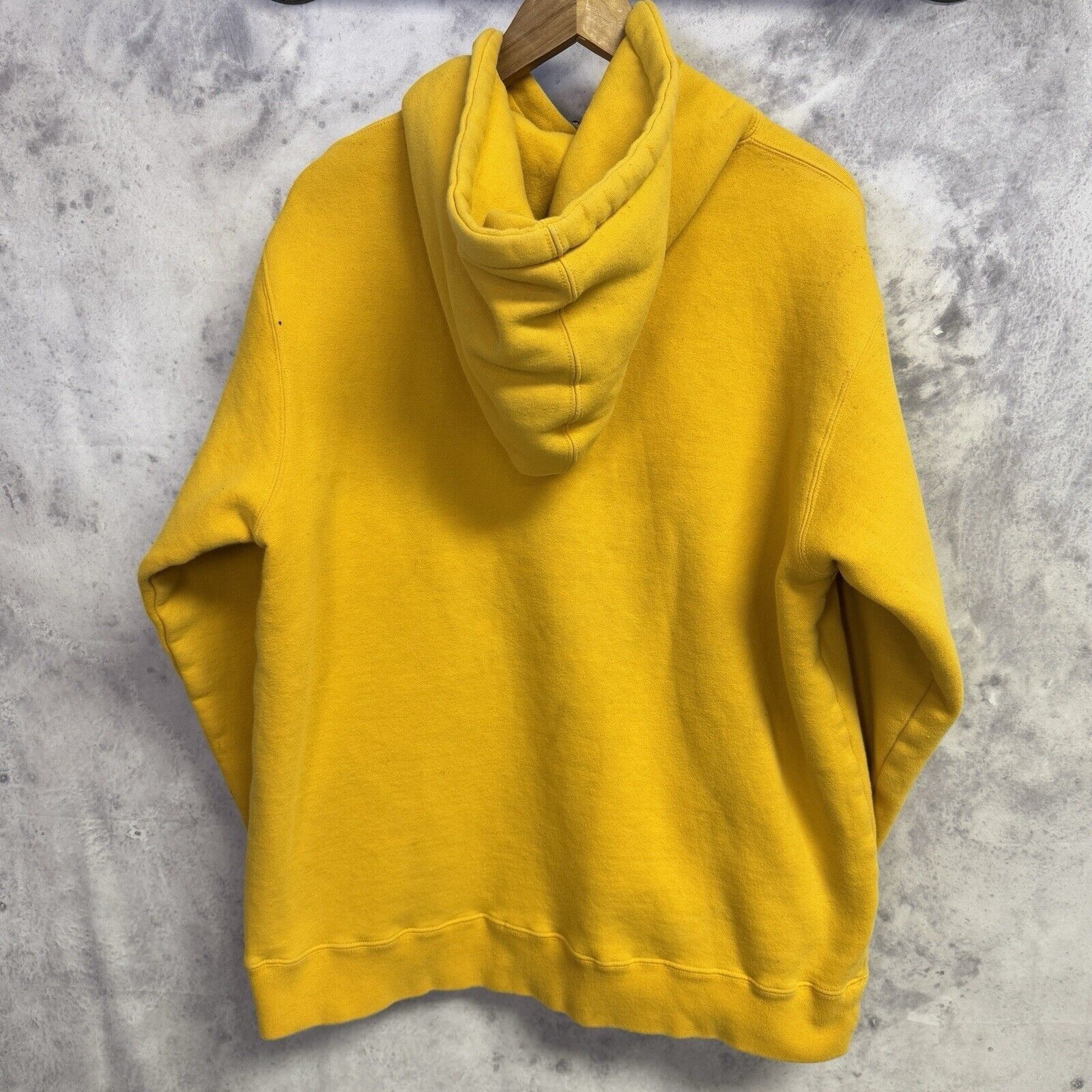 Stussy Stussy Blank Hoodie Mens Large Yellow Y2K Skate Sweatshirt B Size US L / EU 52-54 / 3 - 2 Thumbnail