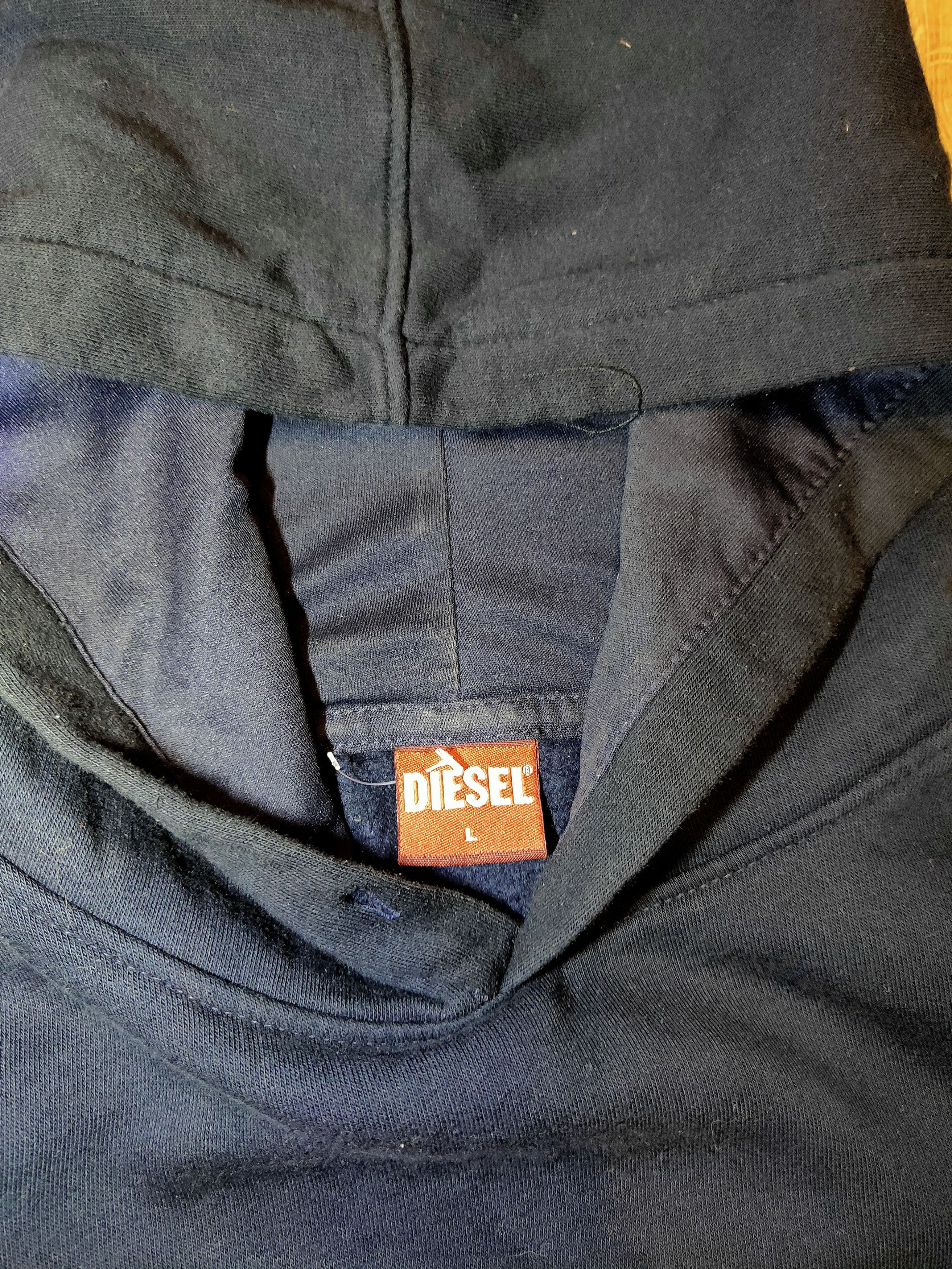 Diesel × Diesel Black Gold × Vintage VINTAGE CRAZY Y2K DIESEL BIG BOXLOGO HOODIE Size US L / EU 52-54 / 3 - 4 Thumbnail