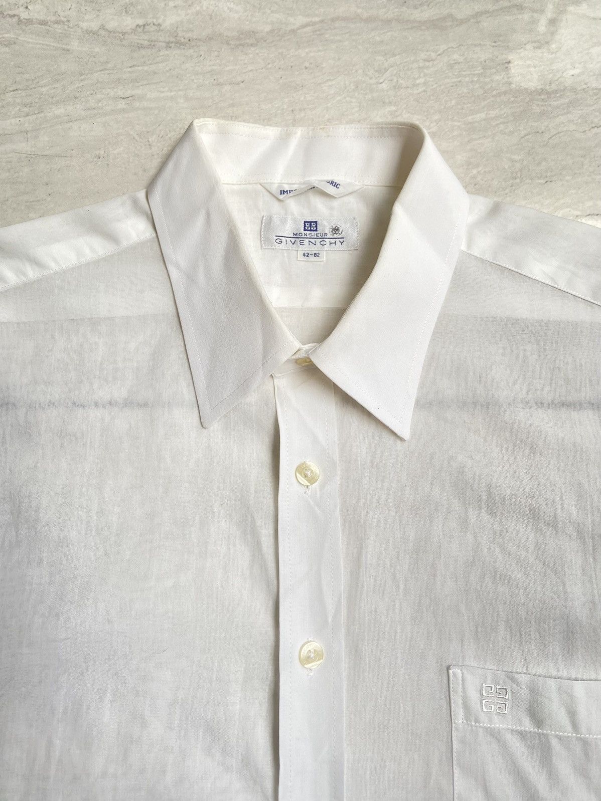 Givenchy GIVENCHY White Shirt Size US L / EU 52-54 / 3 - 5 Thumbnail