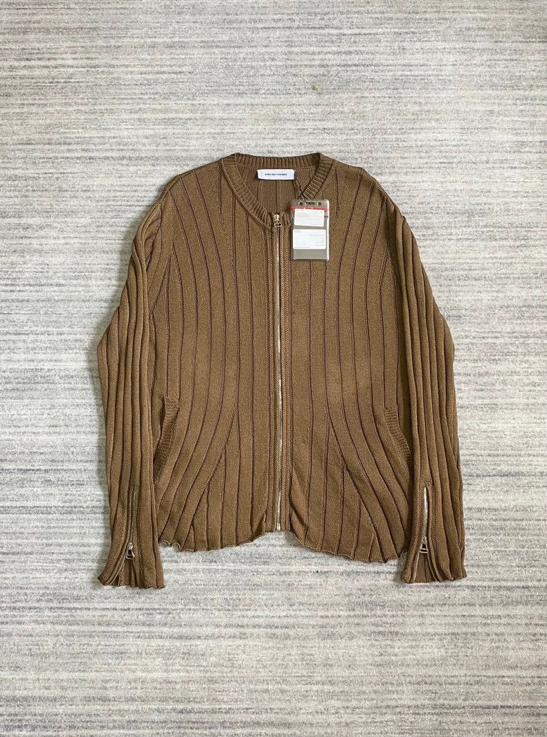 Kiko Kostadinov KIKO KOSTADINOV Harkman Knitted Zip-Up Cardigan Sweater 25 Size US M / EU 48-50 / 2 - 1 Thumbnail