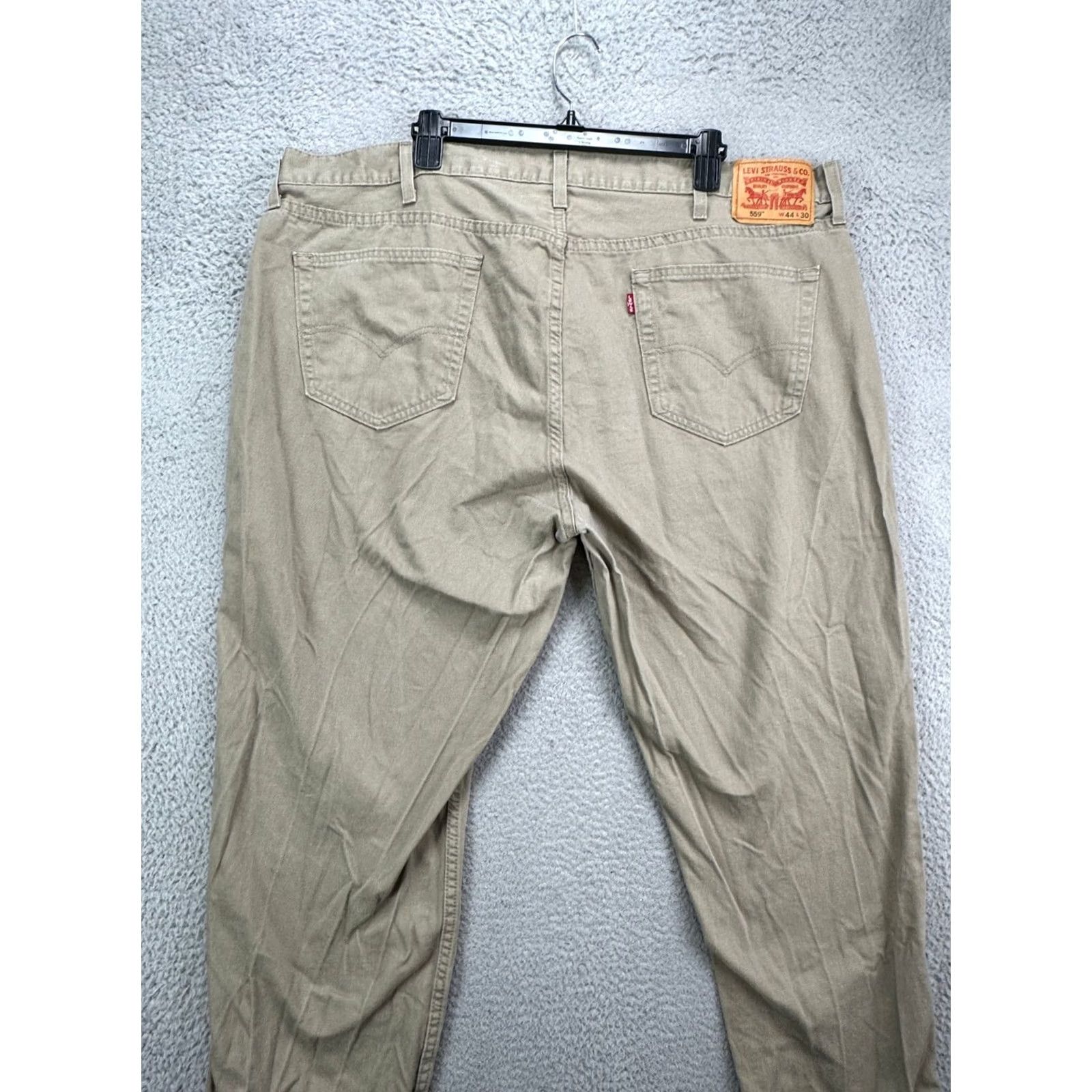Levi's Levi's Jeans Mens 44X30 Beige Cotton Relaxed Straight Leg Denim Pants Red Tab Size US 44 / EU 60 - 3 Thumbnail