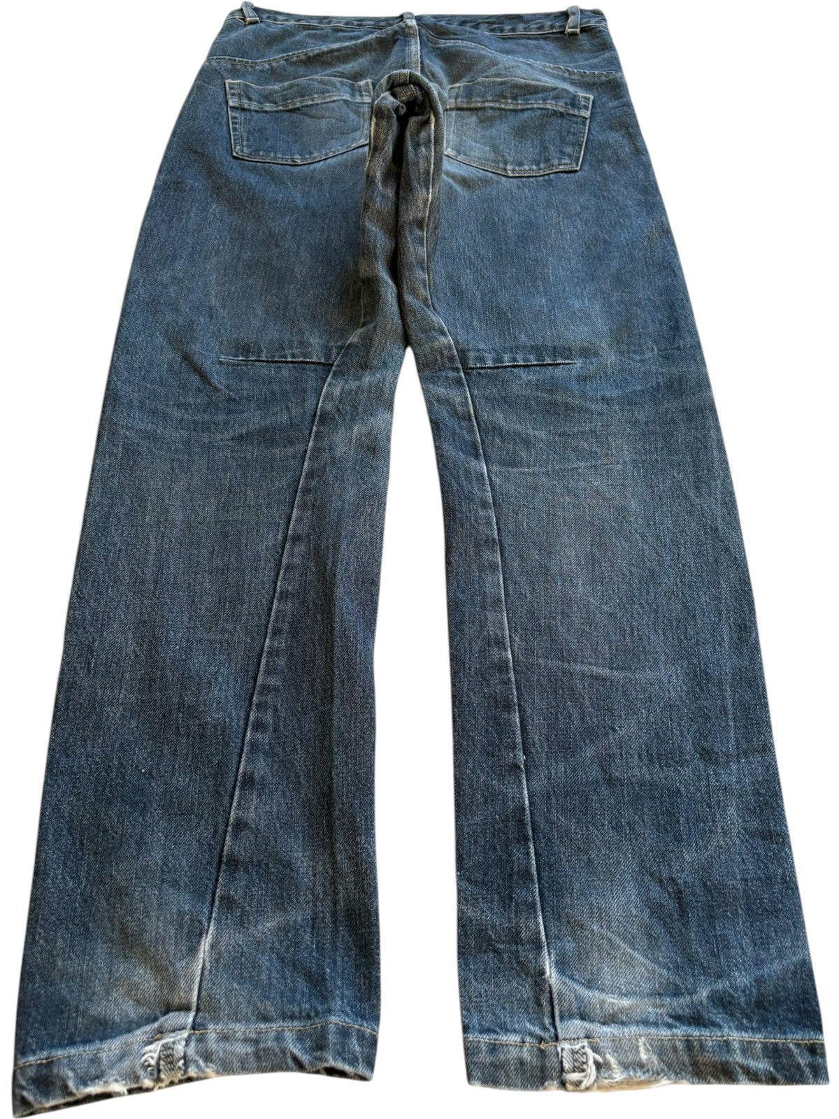 Japanese Brand × Number (N)ine Vintage Japanese Brand Mud Wash Spiral Leg Jeans Size US 32 / EU 48 - 2 Thumbnail
