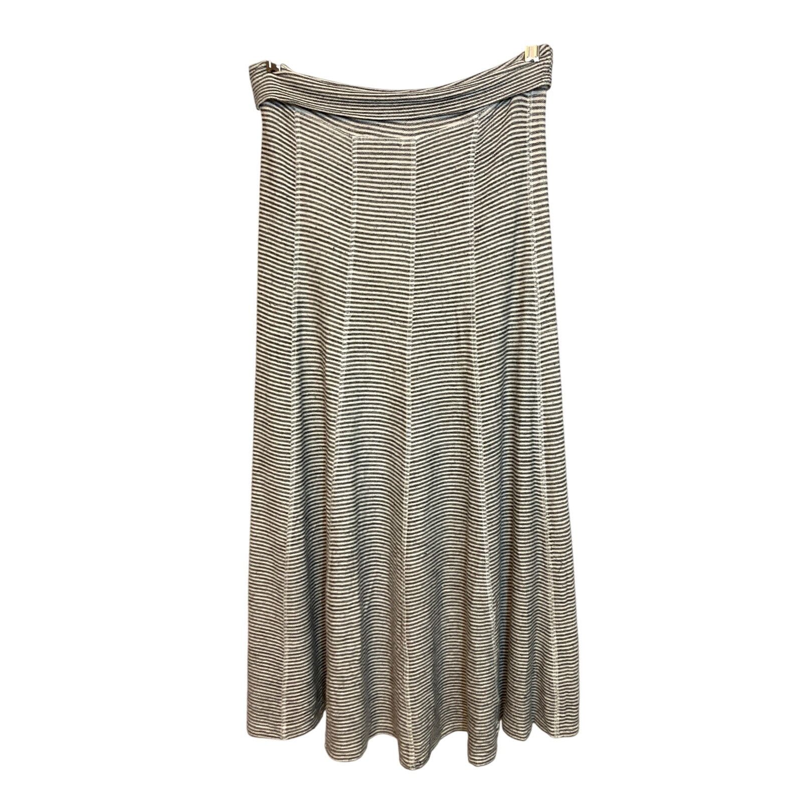 Other Monteau Black and White Striped Knit Sweater Fall Midi Skirt Size 30" / US 8 / IT 44 - 1 Thumbnail