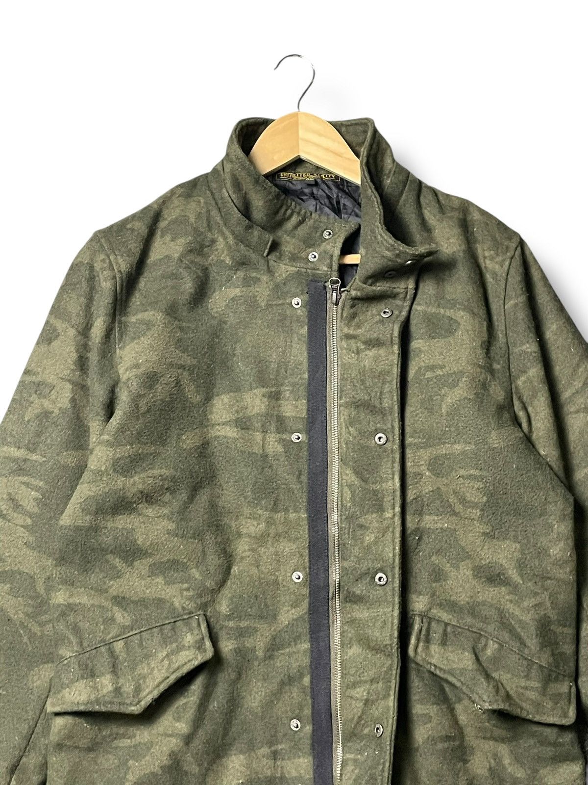 Japanese Brand × Vintage Unlimited Ability Camo Military Wool Jacket (45) Size US XL / EU 56 / 4 - 7 Thumbnail