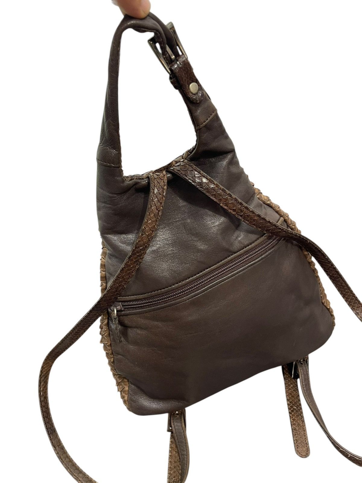 Genuine Leather Phyton Skin Arukan Takaya Backpack prad julius miri 1🟩1 Size ONE SIZE - 16 Thumbnail