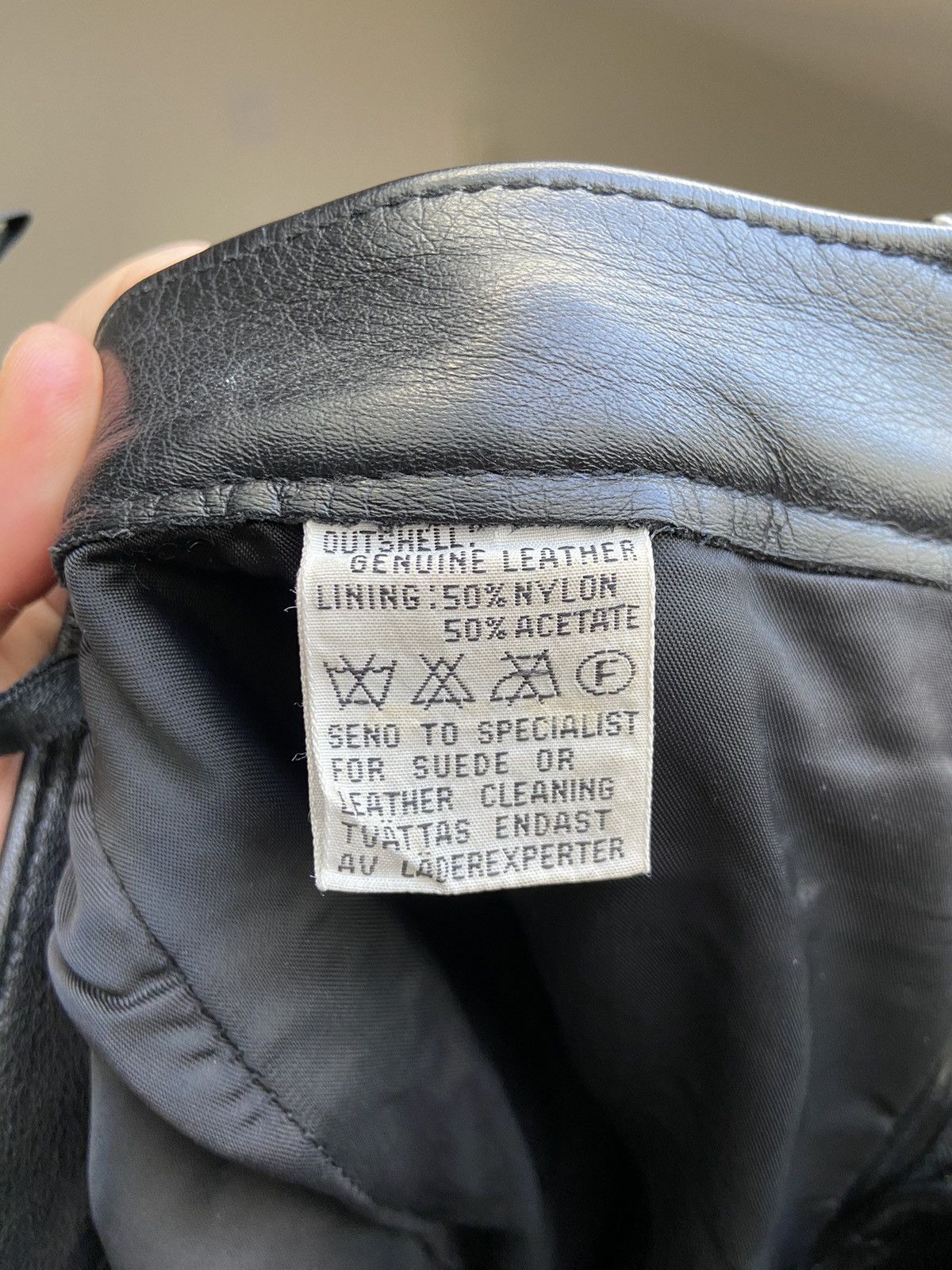 Genuine Leather × Levi's Vintage levis leather pants made in korea Size 27" / US 4 / IT 40 - 9 Thumbnail