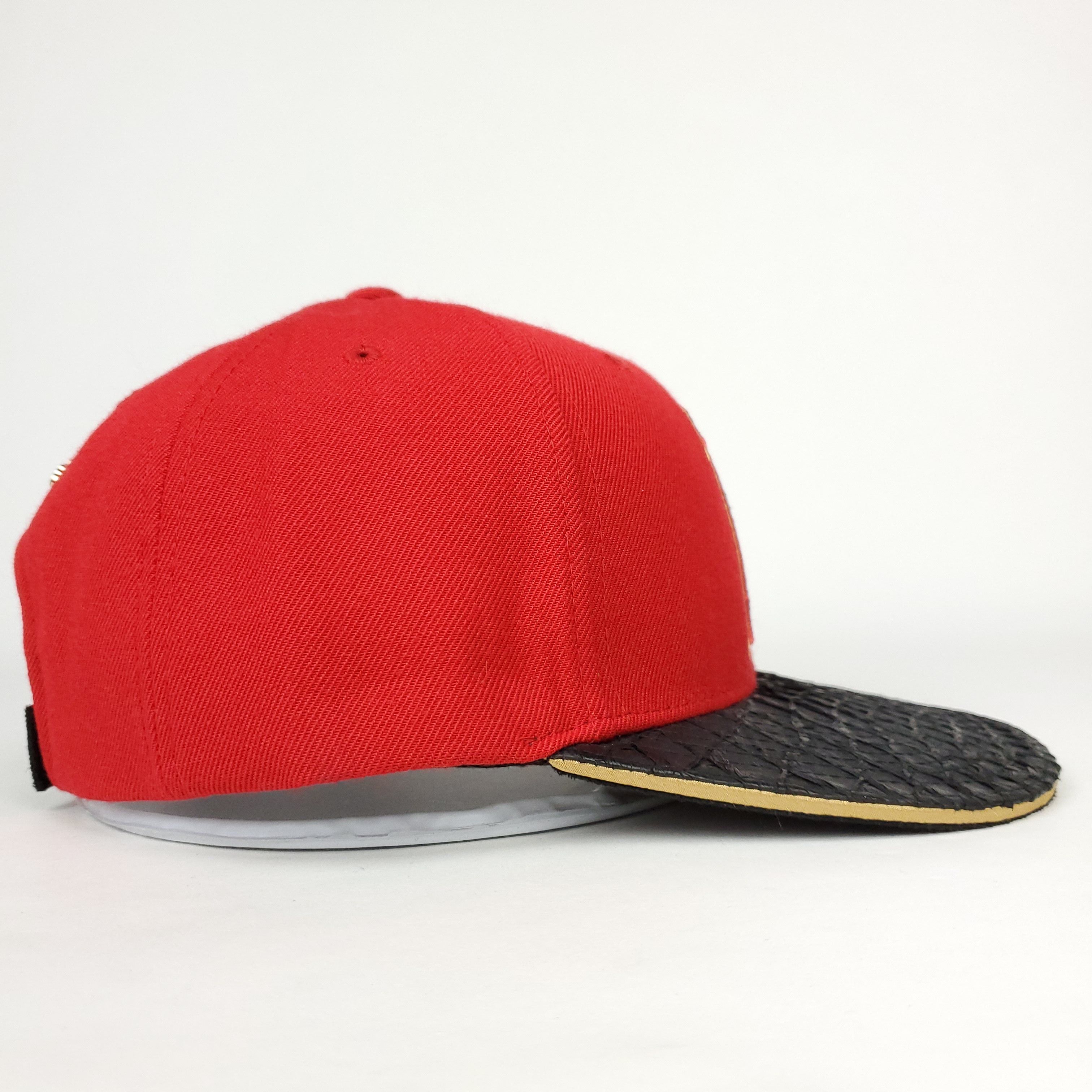 Mitchell & Ness Chicago Bulls Carp Skin Bill Strapback Hat Size ONE SIZE - 3 Thumbnail