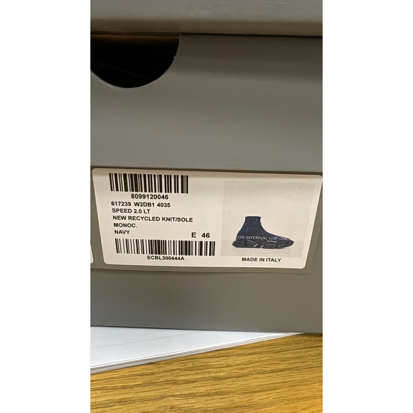 Balenciaga o1rshd1 Speed 2.0 Graffiti Sneakers in Navy Size US 13 / EU 46 - 22 Thumbnail