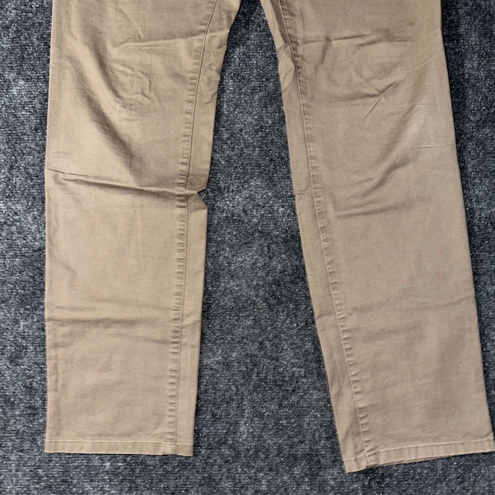 Bonobos Bonobos Pants Mens 31 Slim Fit Chino Tan Cotton Stretch Flat Front Pockets Size US 31 - 2 Thumbnail