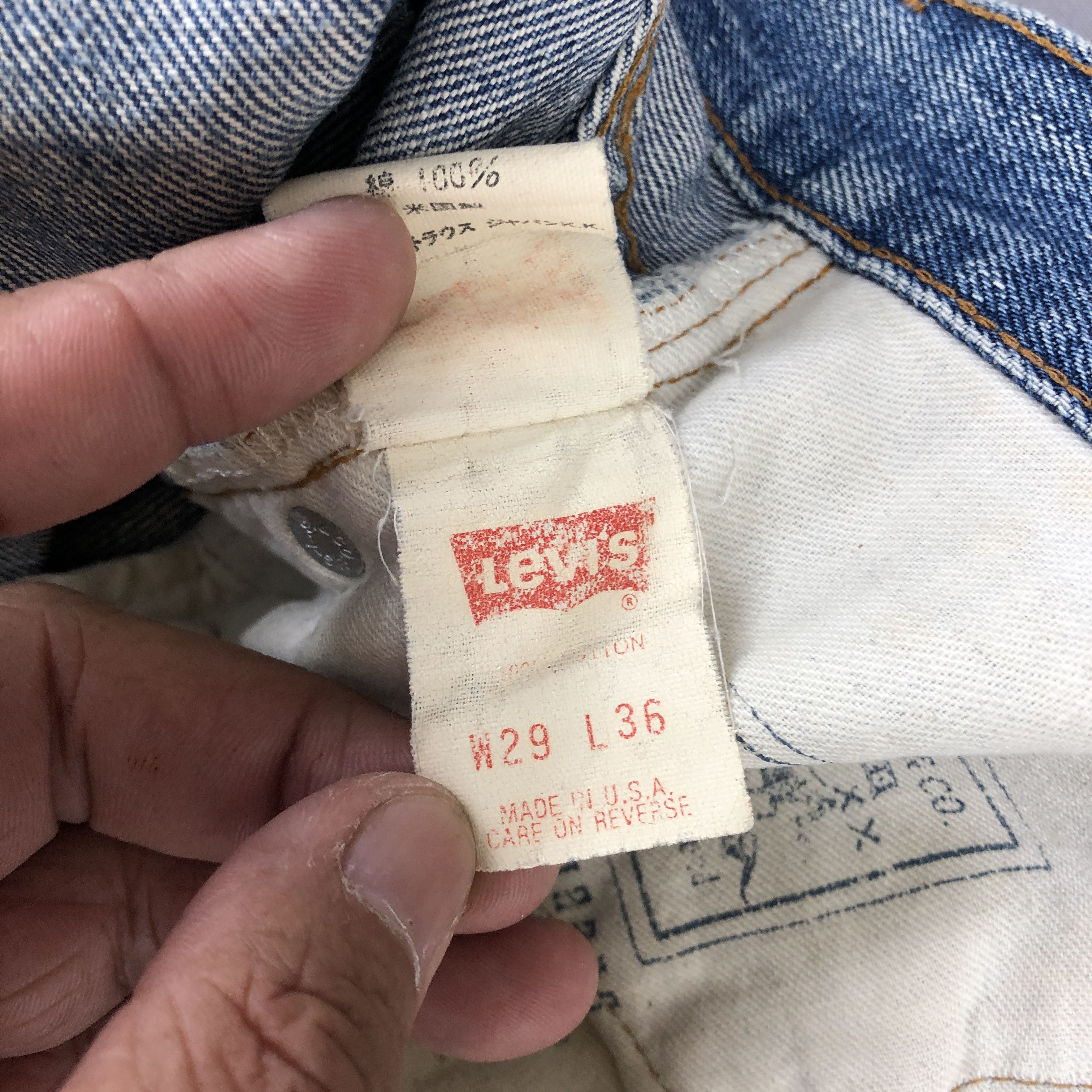 Levi's Vintage 90s Levis 501 Selvedge Jeans Levi's Distressed Denim Size 26" / US 2 / IT 38 - 10 Thumbnail