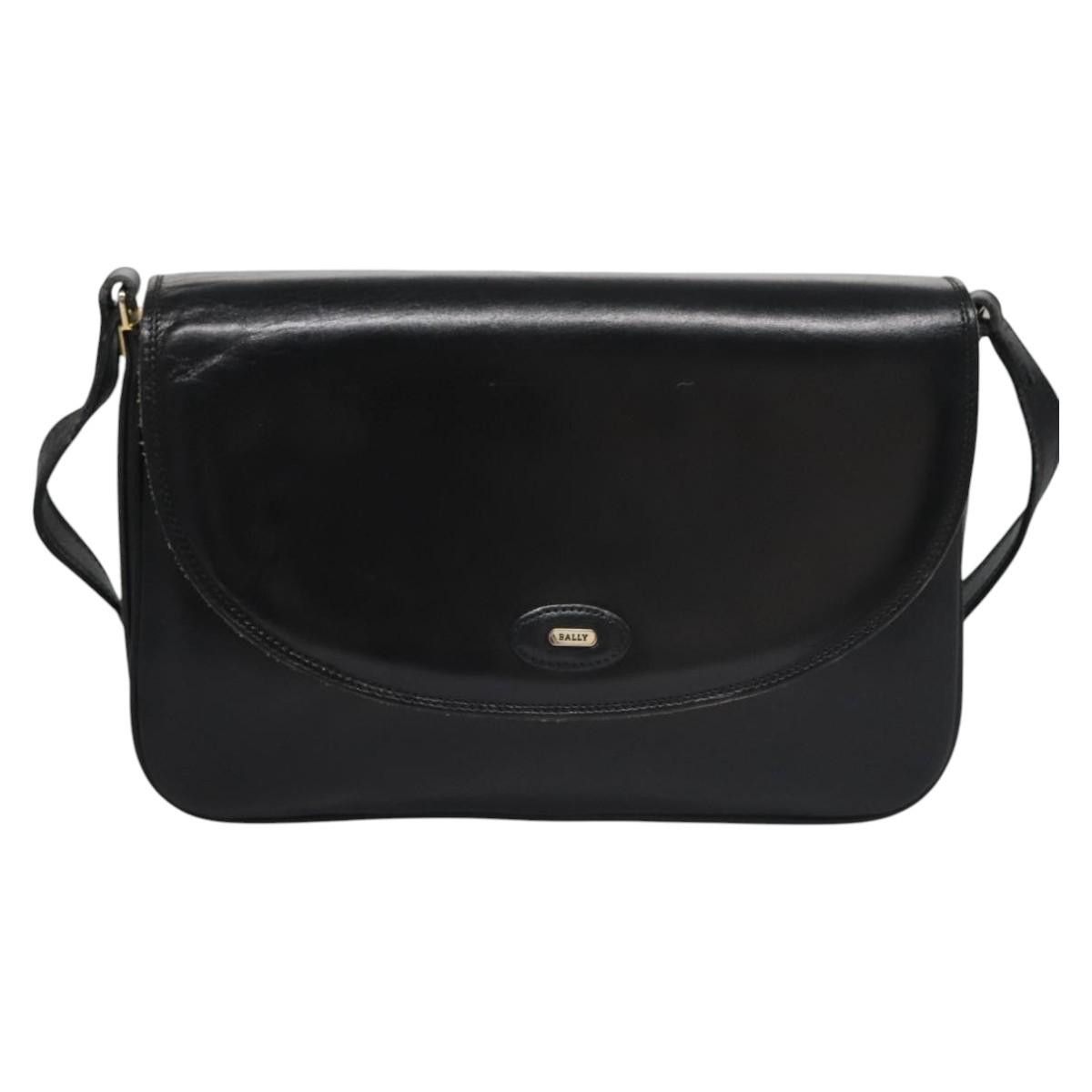 Bally Black Leather Shoulder Bag (Pre-Owned) Size ONE SIZE - 1 Thumbnail