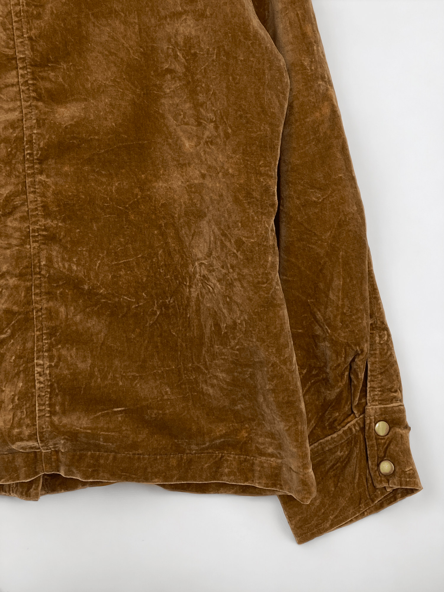 If Six Was Nine Vintage Avarice Full Zipper Velvet Brown Jacket JA0046 Size L / US 10 / IT 46 - 14 Thumbnail