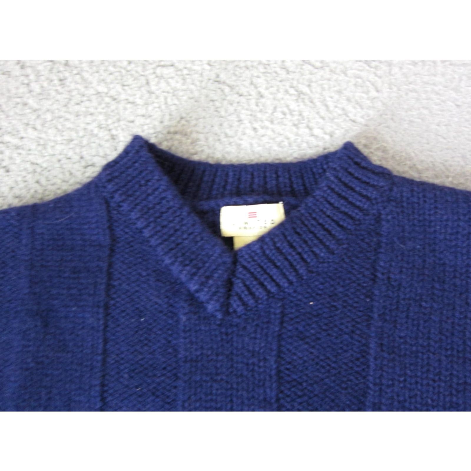 Vintage VINTAGE The Limited Sweater Womens Medium Purple 100% Wool Chunky Knit Cropped Fit 90s Pullover Sleeveless V-Neck Relaxed Casual Mens? Size M / US 6-8 / IT 42-44 - 2 Thumbnail
