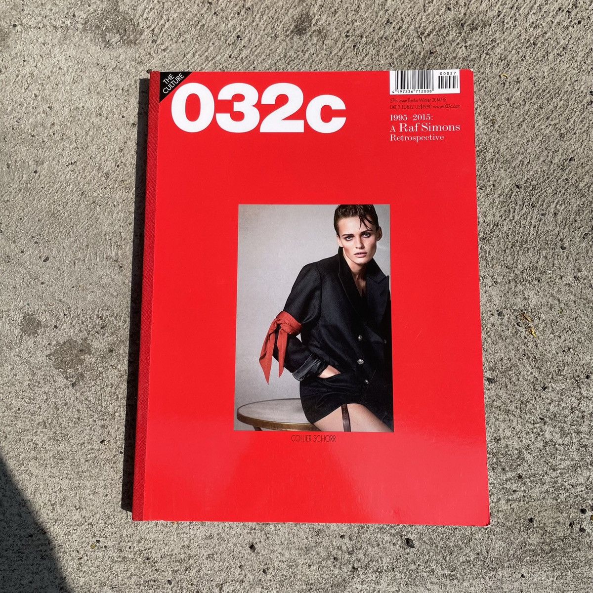 image of 032C F/w 2014/2015 Magazine Issue 27 "raf Simons" in Red, Men's