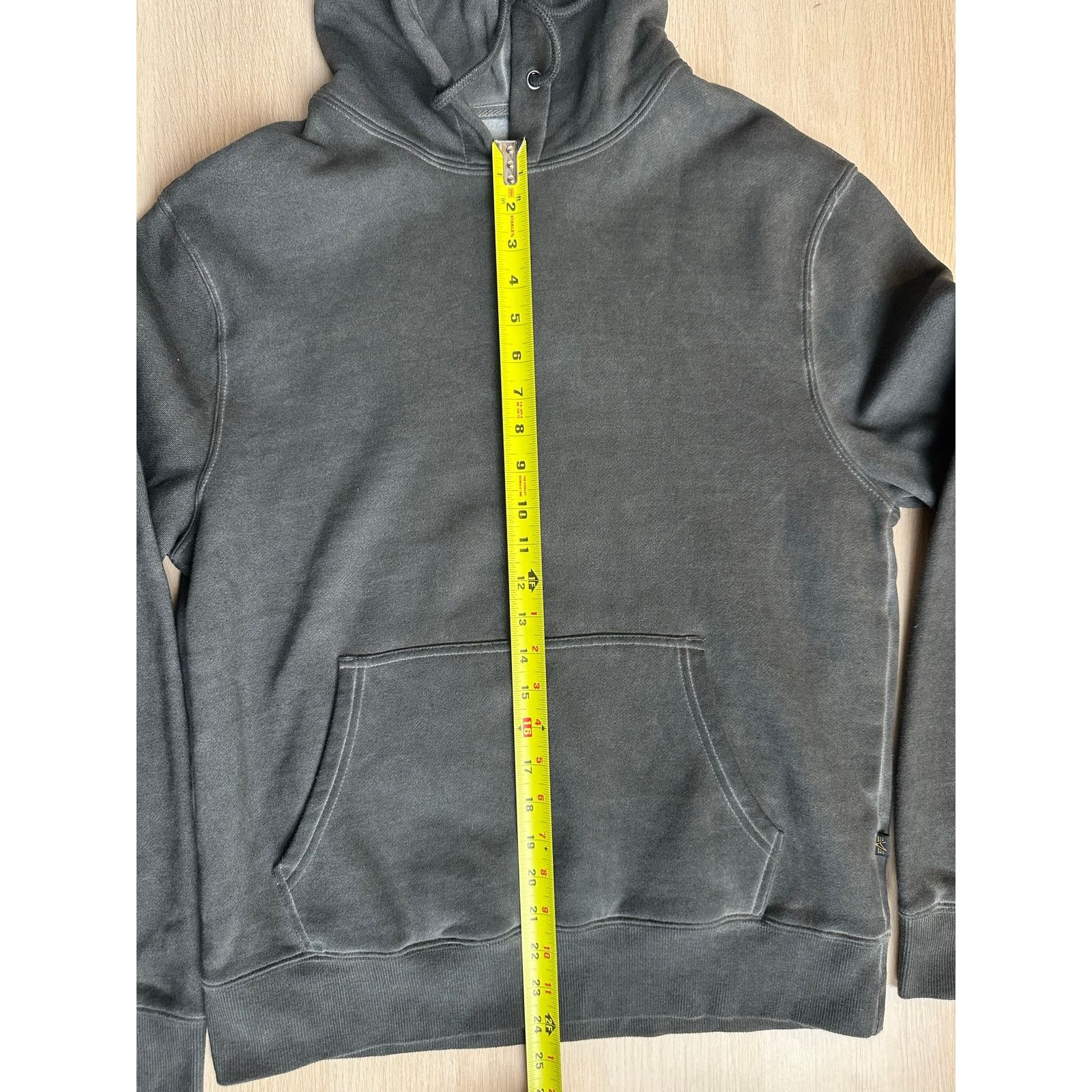 Alpha Industries Alpha Industries Black Faded Hoodie - Size S - New Size S / US 4 / IT 40 - 12 Thumbnail