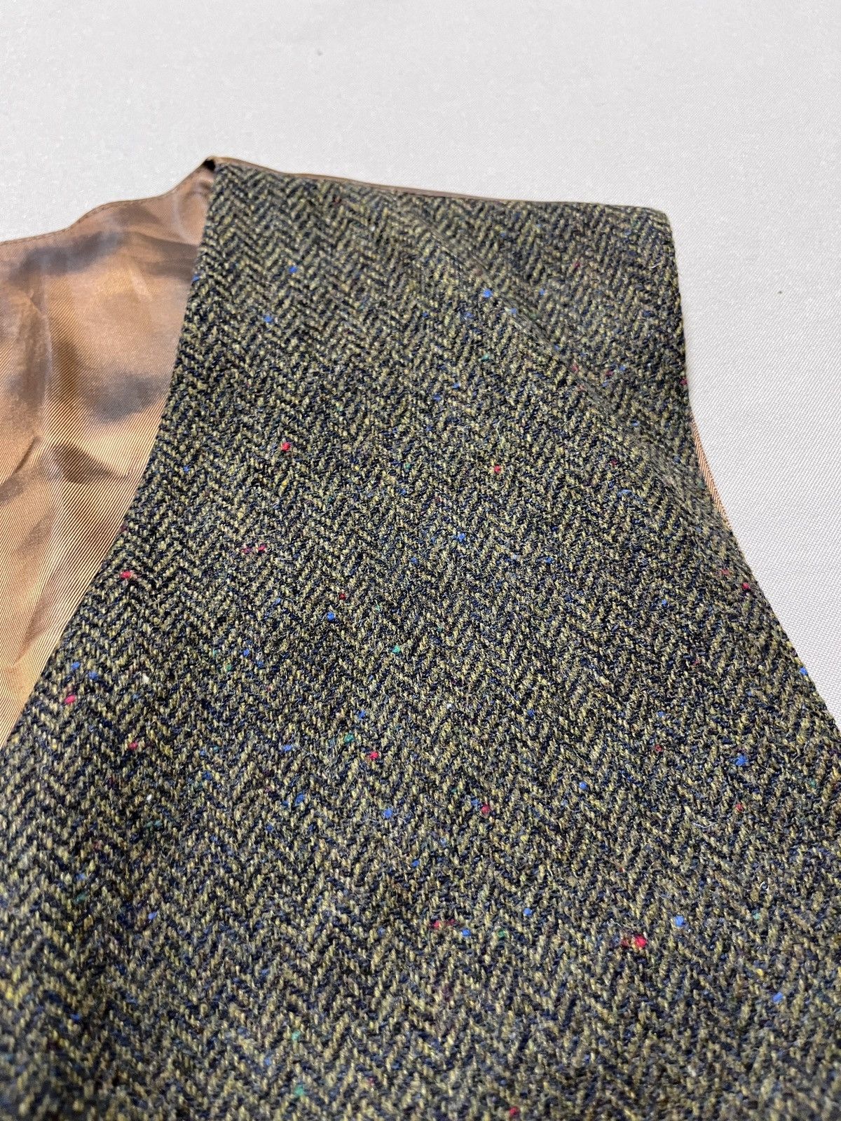Vintage Heritage Vintage Green Tweed Wool Formal Suit Vest Size 52L - 7 Thumbnail