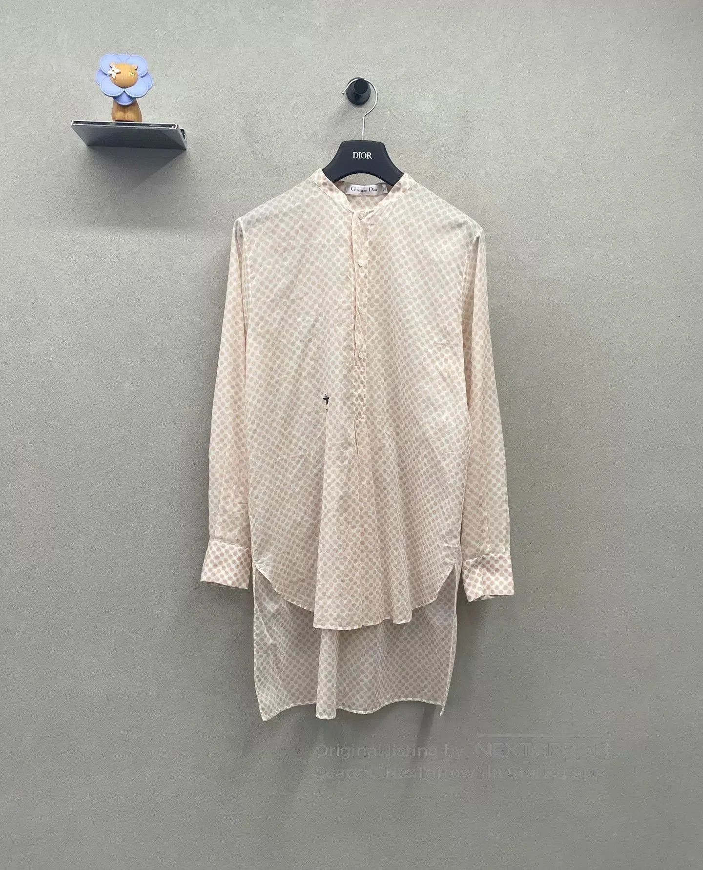 Dior pink polka dot long sleeve shirt by dior. Size US M / EU 48-50 / 2 - 1 Thumbnail